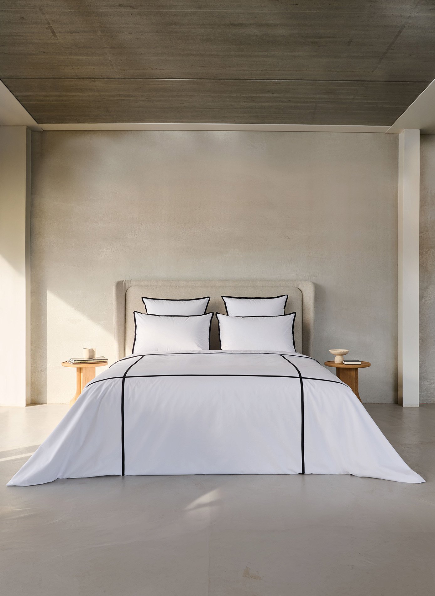 Housse de couette fontainebleau ANNE DE SOLENE Blanc