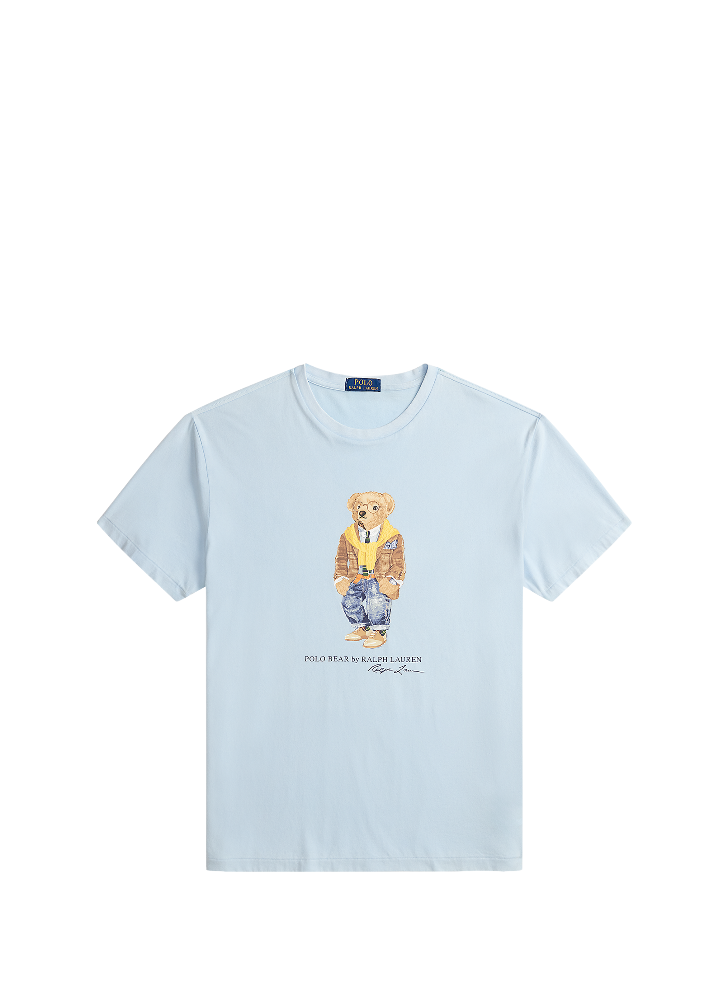 Tee shirt imprimé en coton POLO RALPH LAUREN Bleu