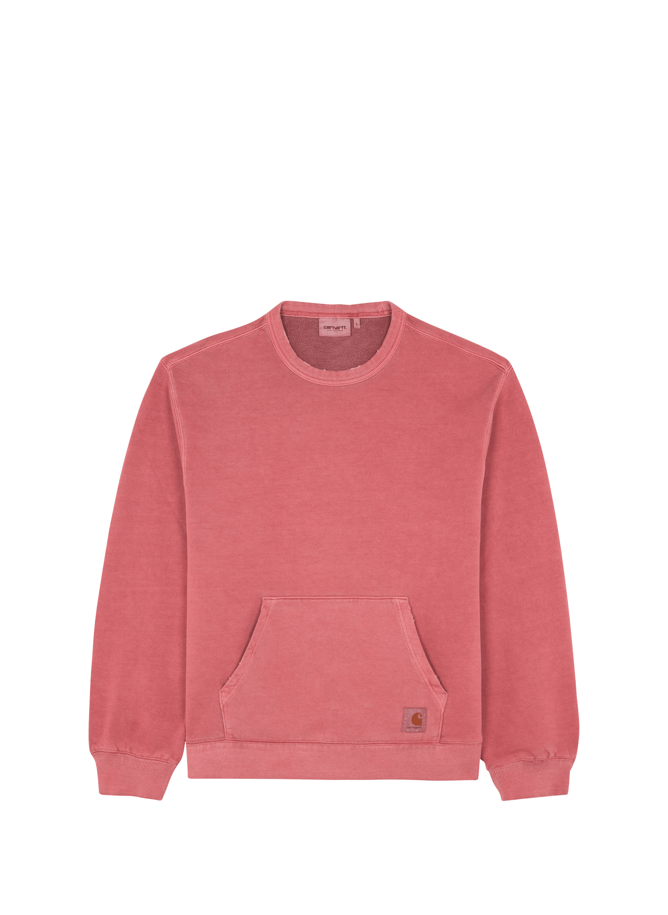 Oversized round neck cotton sweatshirt CARHARTT WIP Red