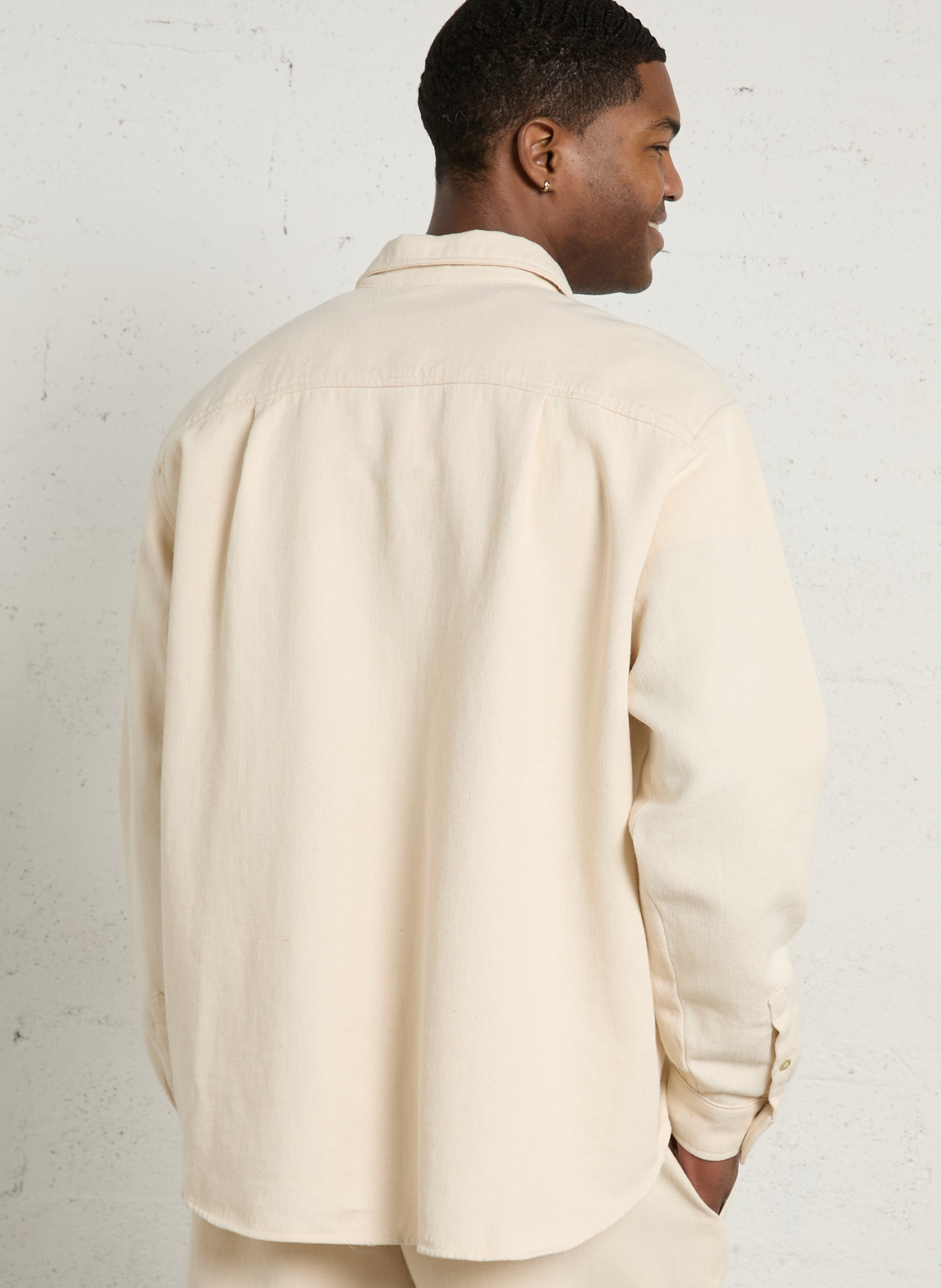 Chemise ample manches longues afaz AMERICAN VINTAGE Beige