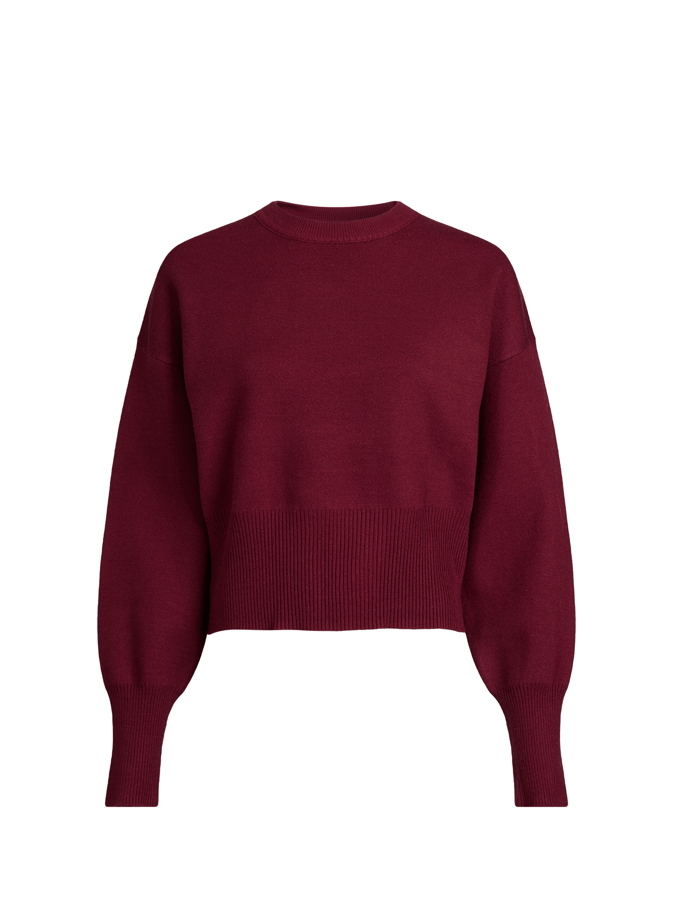 Pull ample en coton mélangé TOPSHOP Rouge