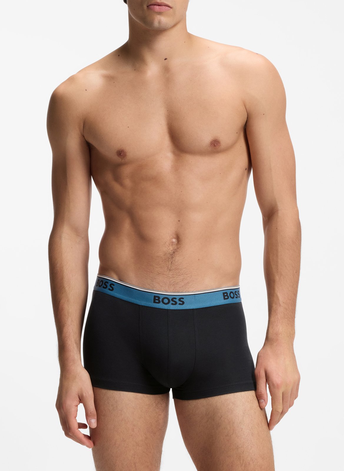 Lot de 3 boxers en coton mélangé BOSS Noir