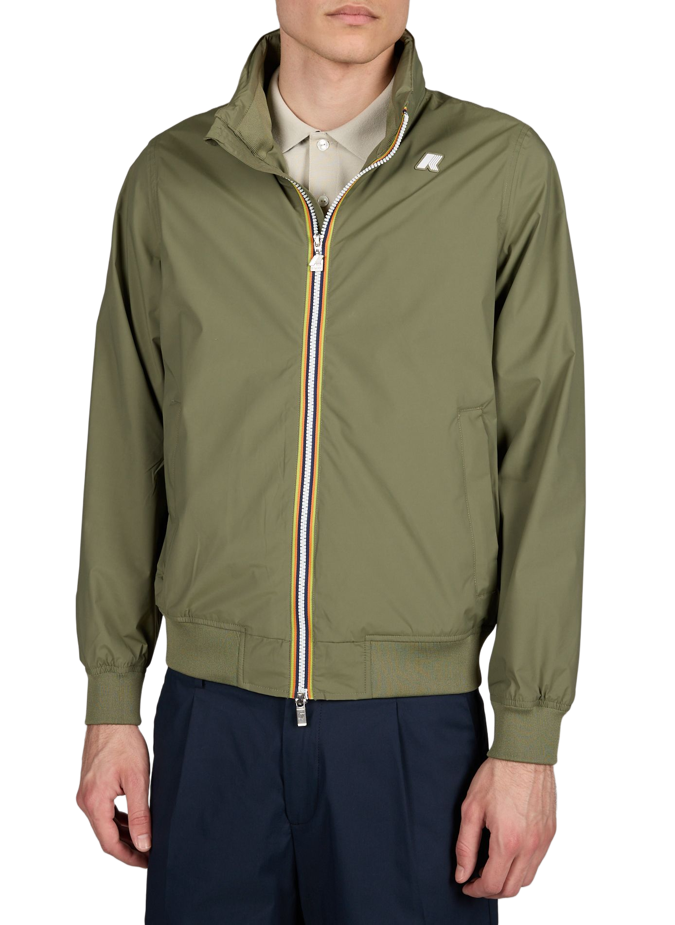 Veste imperméable à capuche K-WAY Vert