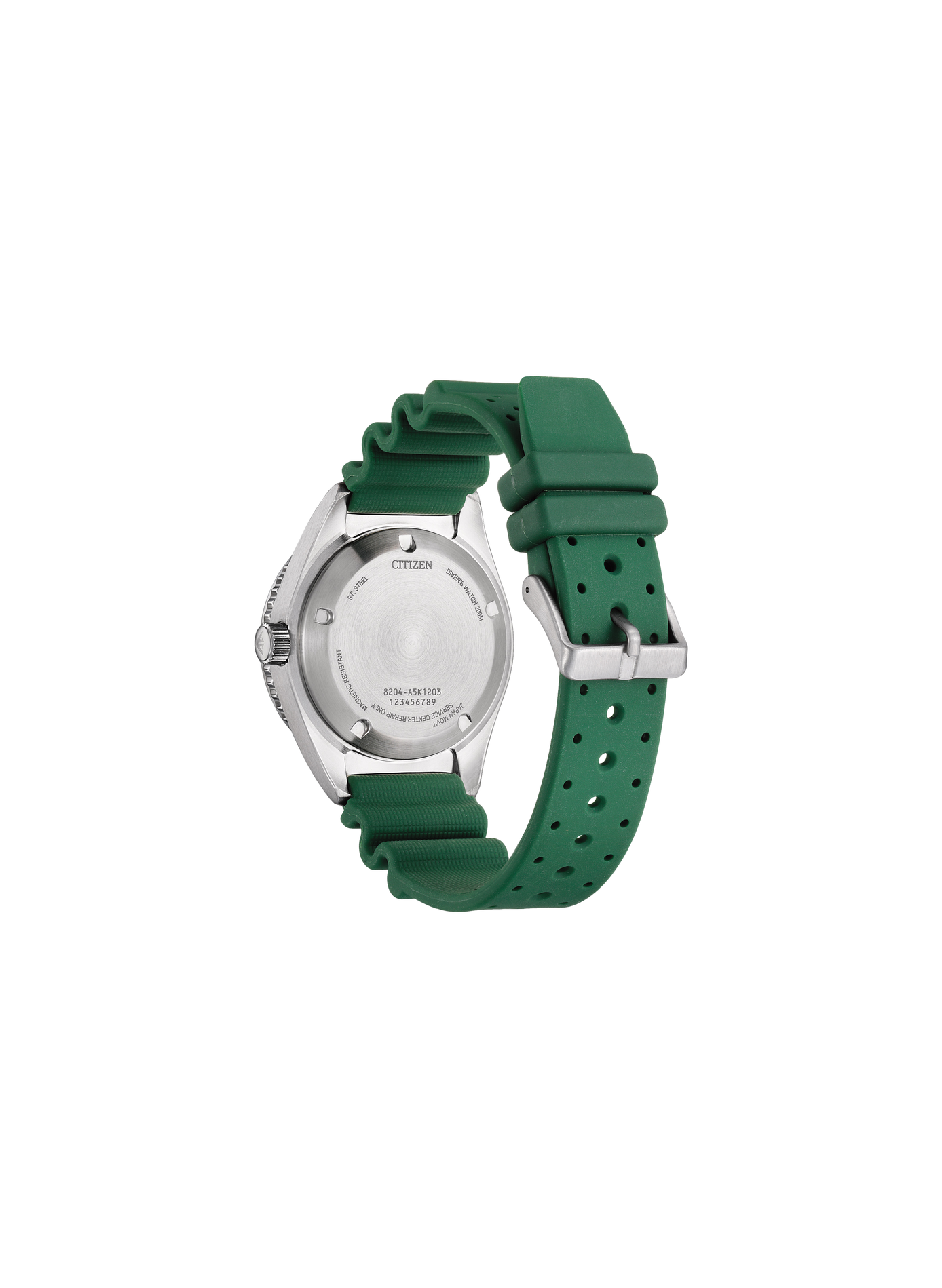 Montre Challenge Diver en acier inoxydable CITIZEN Vert