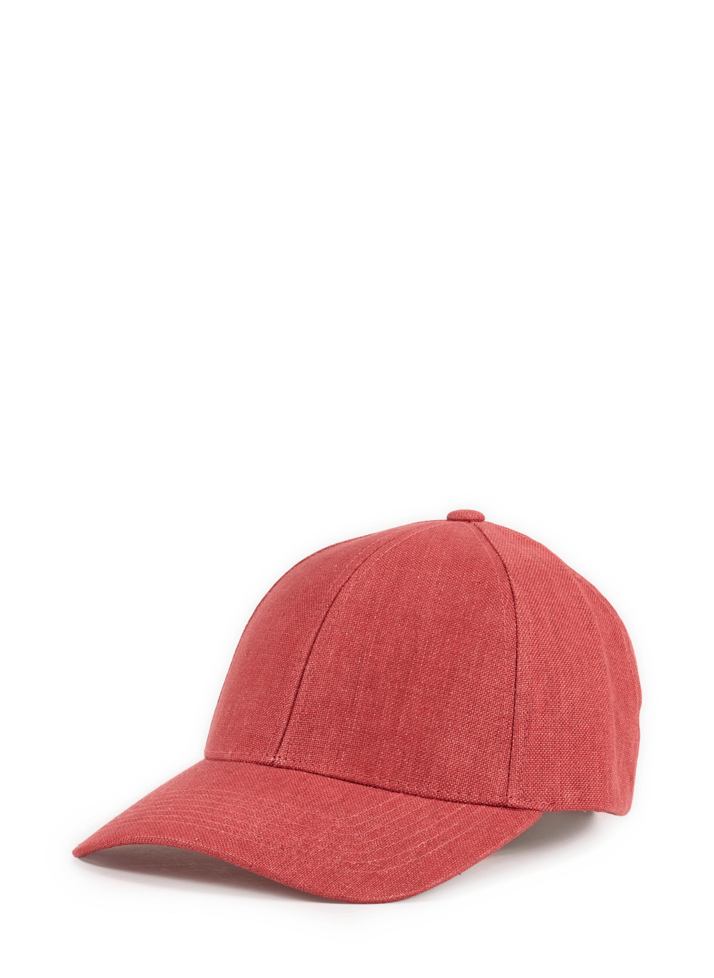 Linen baseball cap VARSITY Red