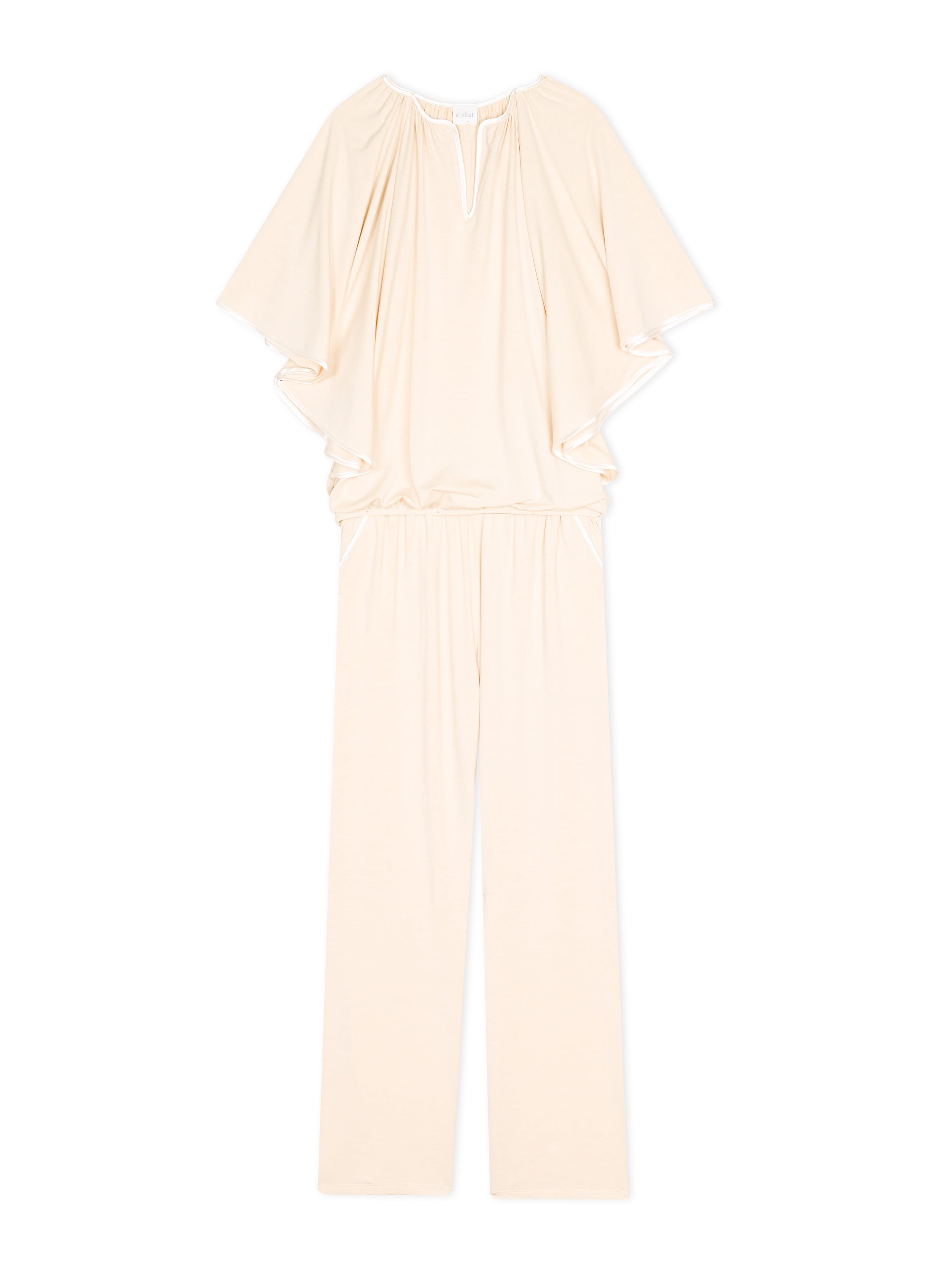 Ensemble homewear en modal nina 222 LE CHAT Beige