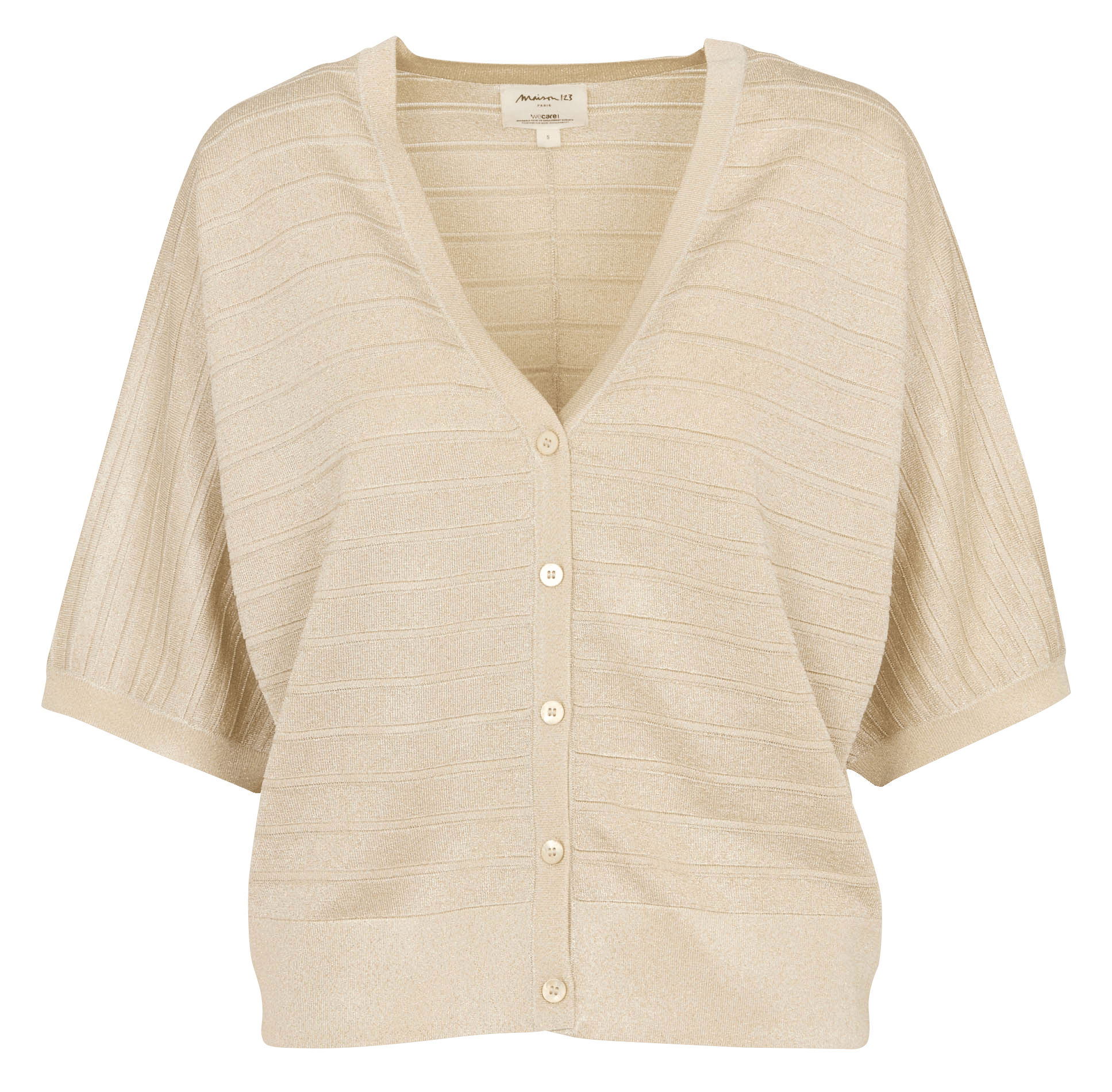 Col v pailleté palmyr MAISON 123 Doré