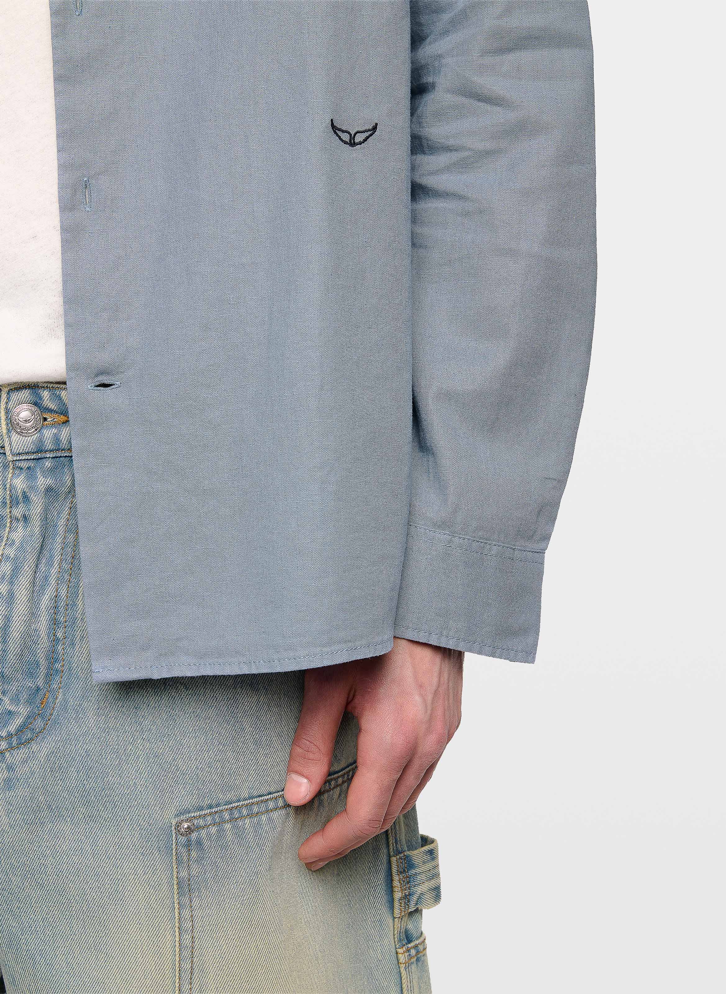 Perys cotton straight shorts ZADIG&VOLTAIRE Blue