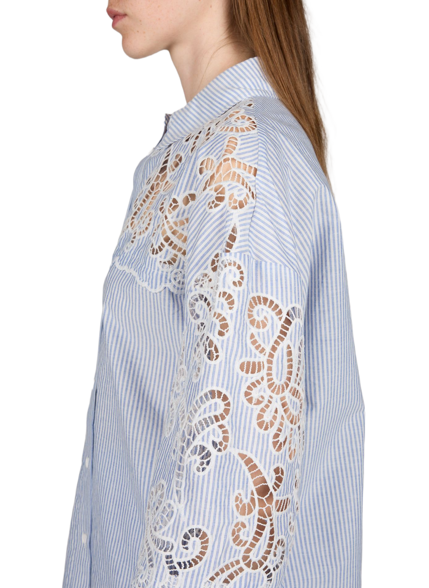 Leticia cotton blouse SUNCOO Blue