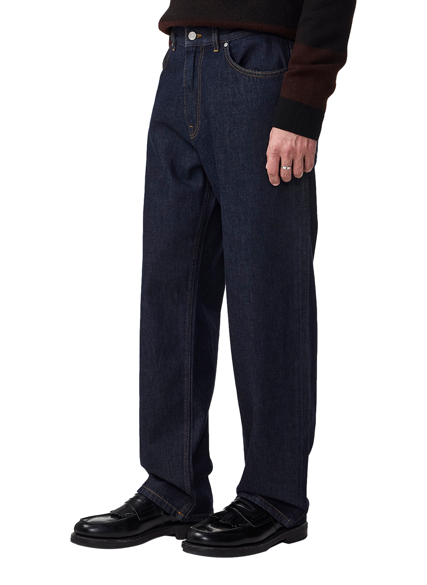 Weite Baumwolljeans NN.07 Blau