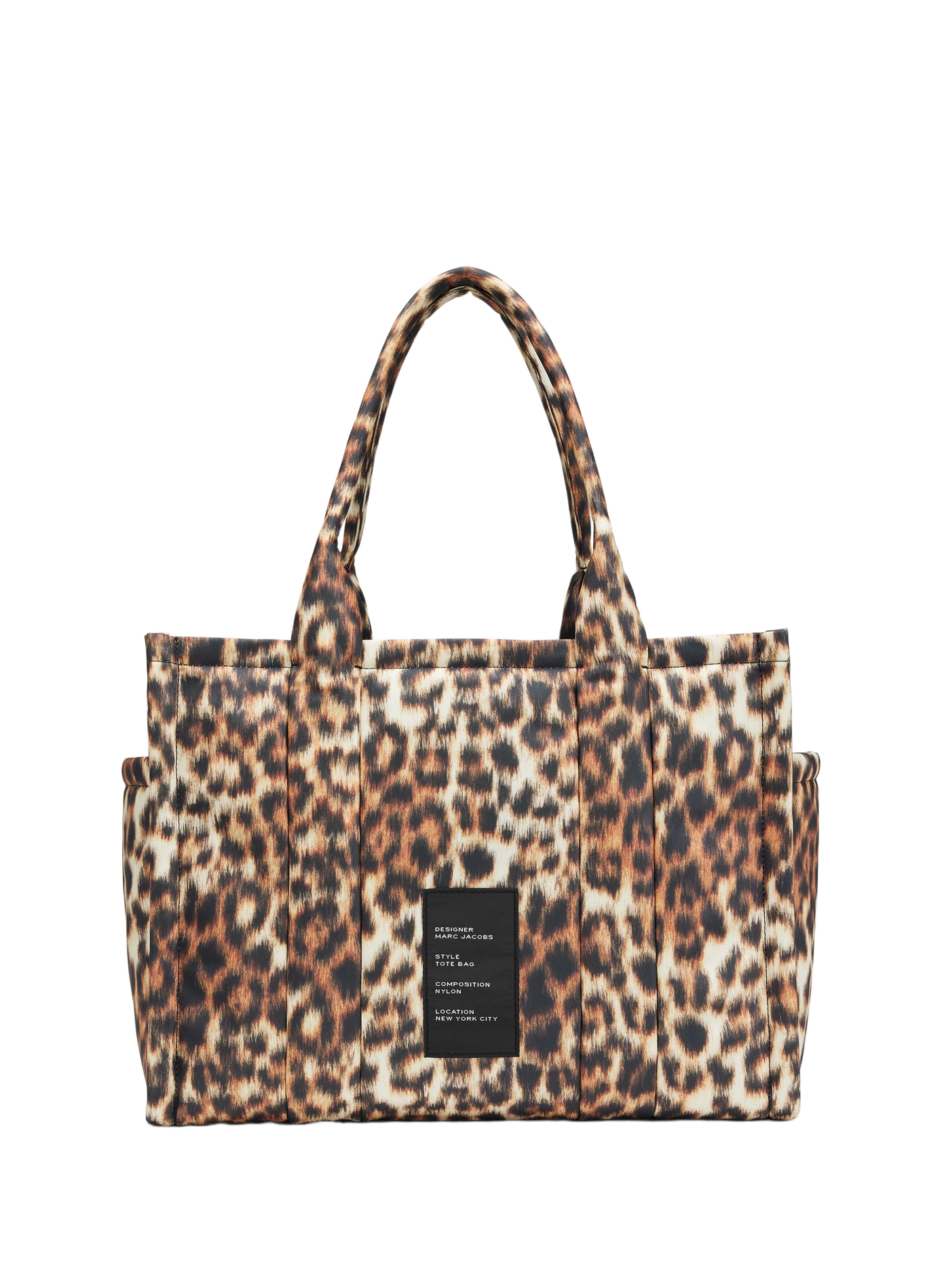Borsa tote The Large Tote leopardato MARC JACOBS Marrone