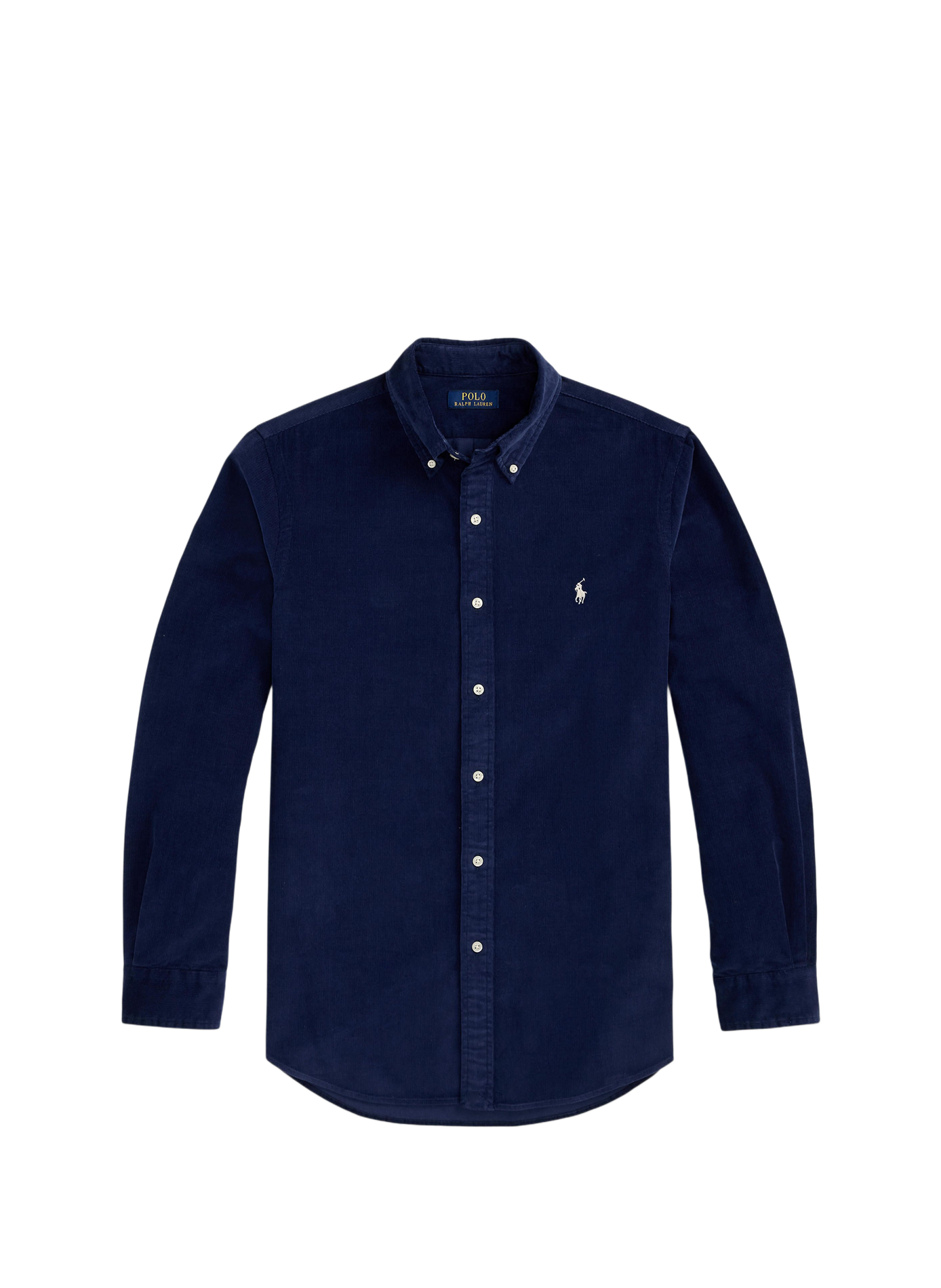 Rechte corduroy hemd van katoen POLO RALPH LAUREN Blauw