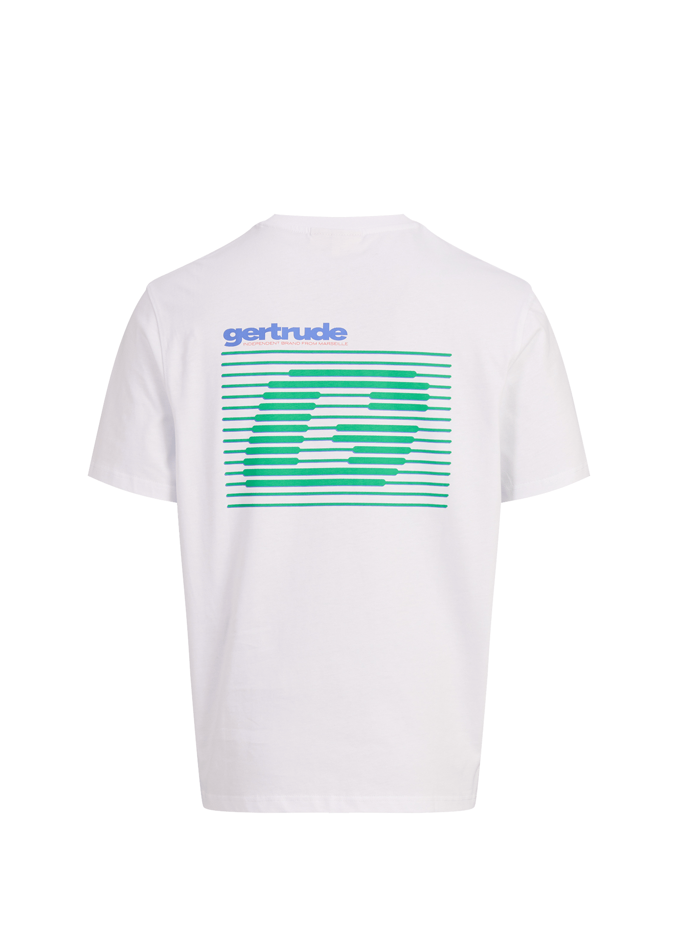 Leonstripe straight-fit crew-neck printed cotton T-shirt GERTRUDE White