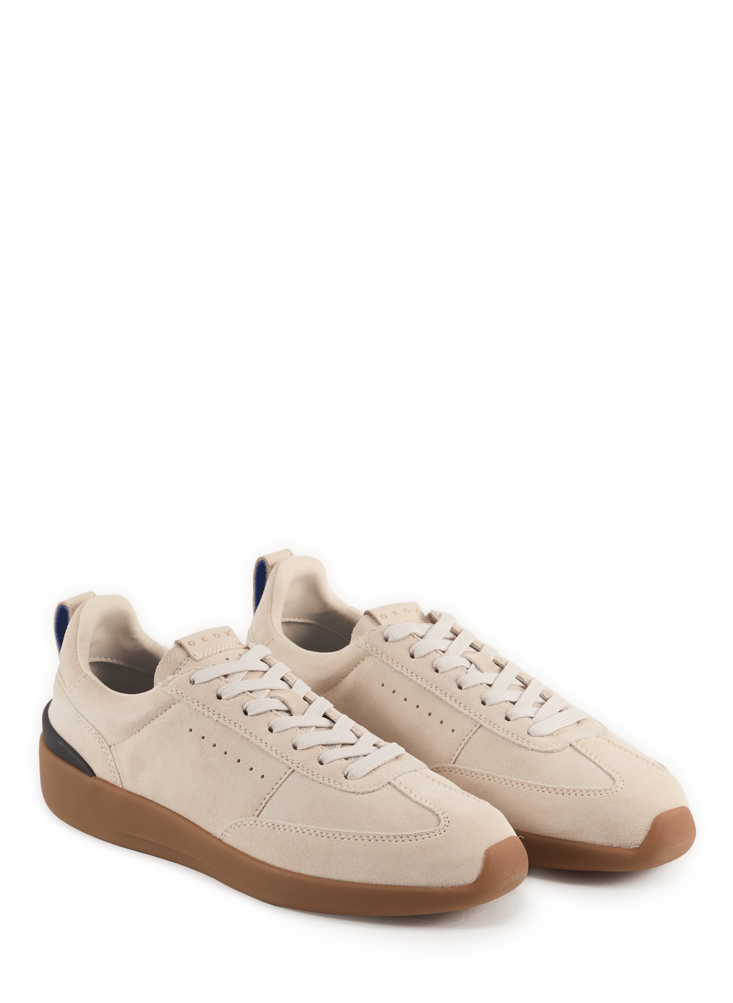 GXRB-02 lace-up sneakers in suede leather GEOX Beige
