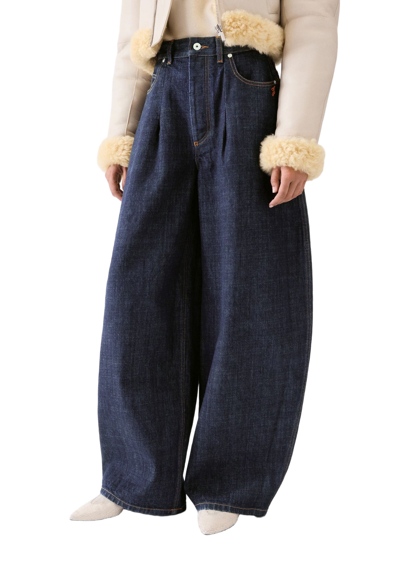Jean de-Nîmes Ovalo en coton JACQUEMUS Bleu