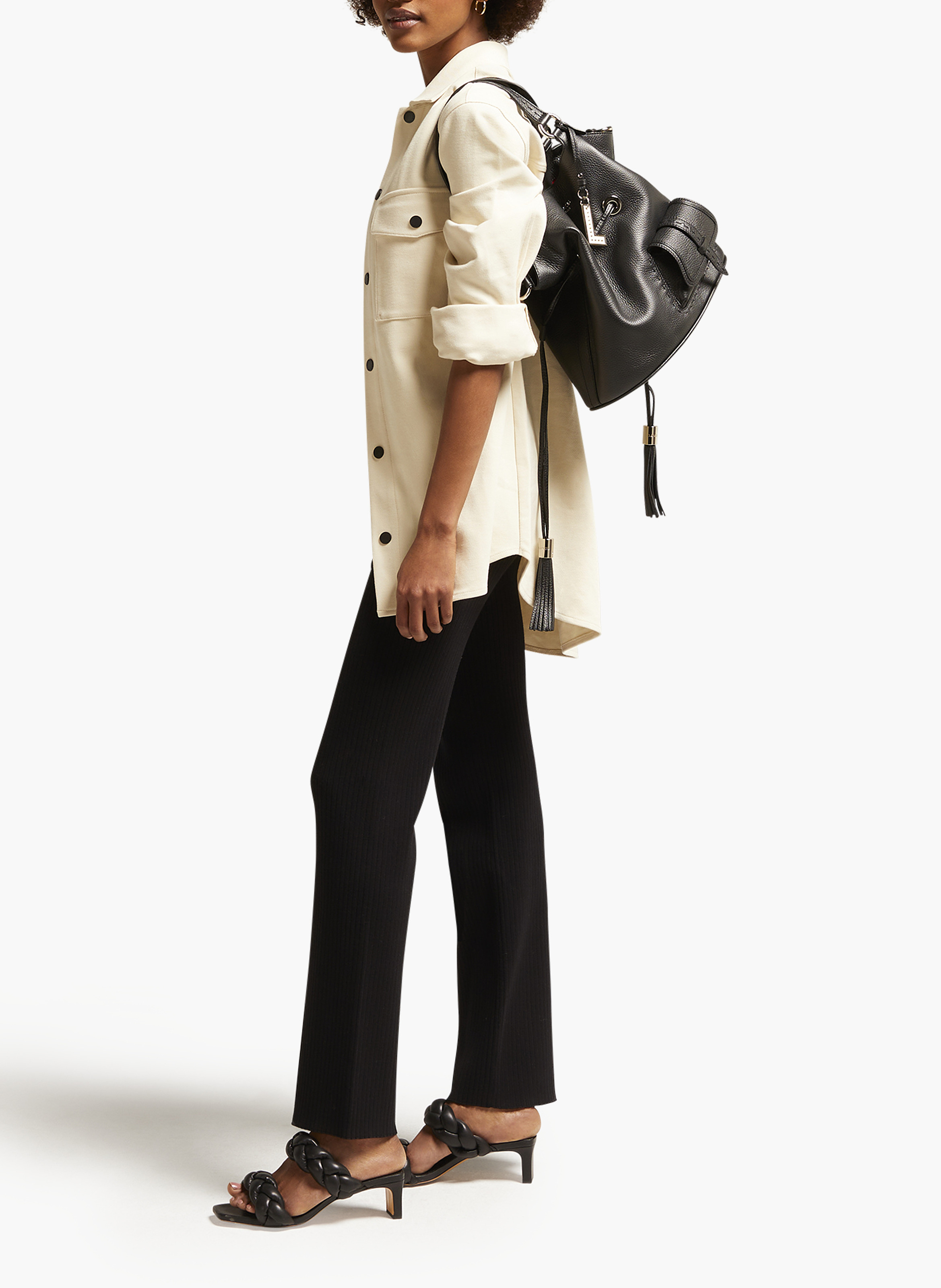 Handtas m eerste flirt van Lancel in leer. | Zwart LANCEL Dames