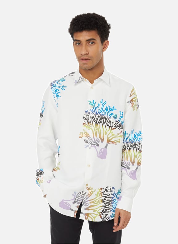 Chemise à imprimé coraux Blanc by PAUL SMITH PAUL SMITH Chemise à imprimé coraux Blanc