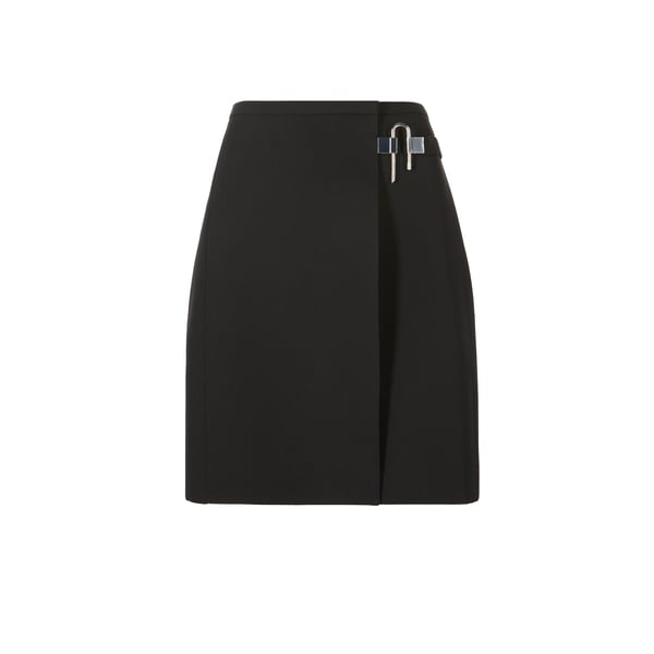 Jupe courte en laine