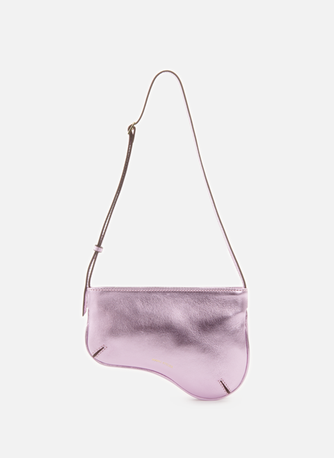 The Curve handbag in Violet leatherMANU ATELIER 