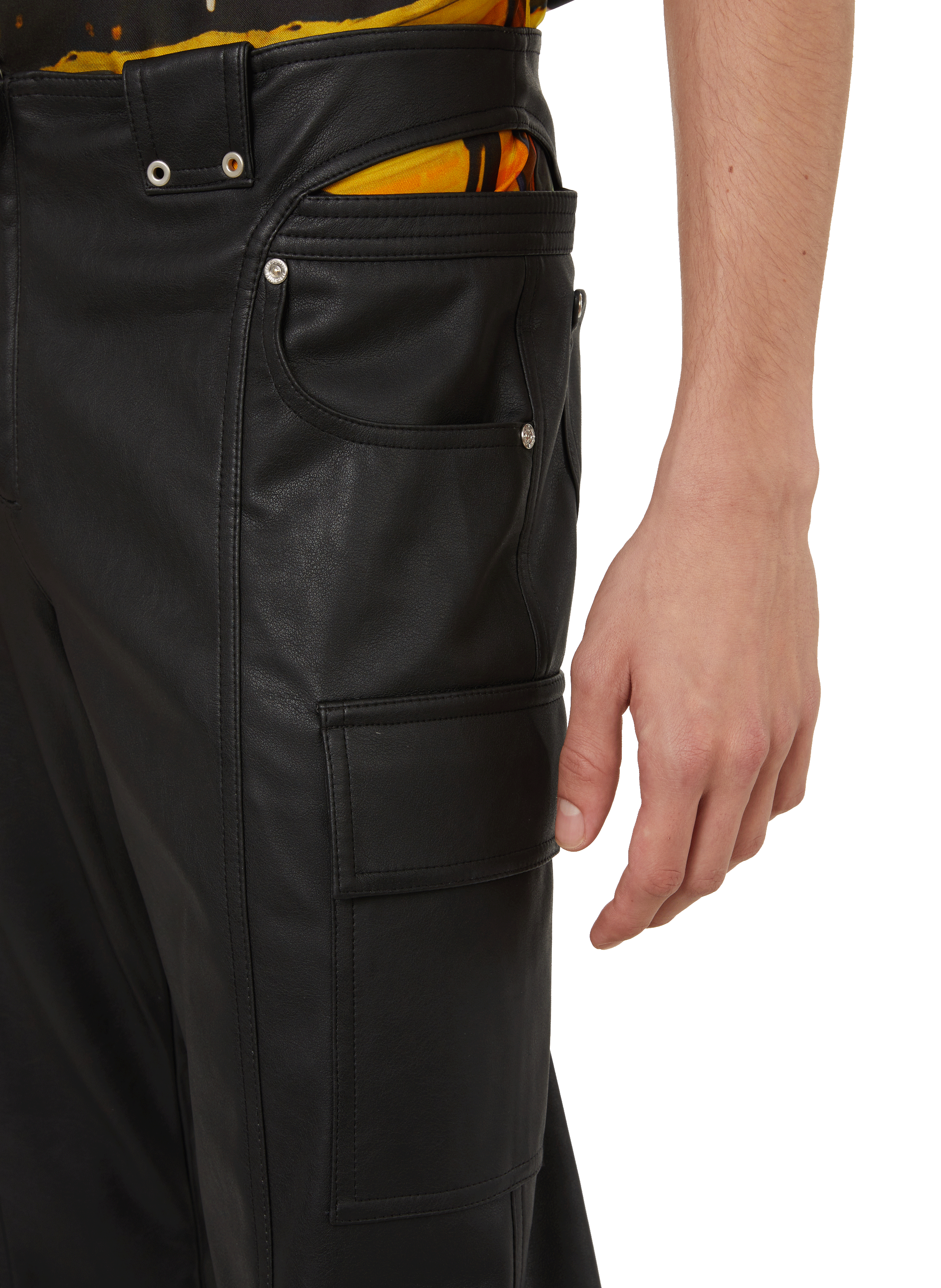 Openwork leather-effect trousers  MISBHV Black