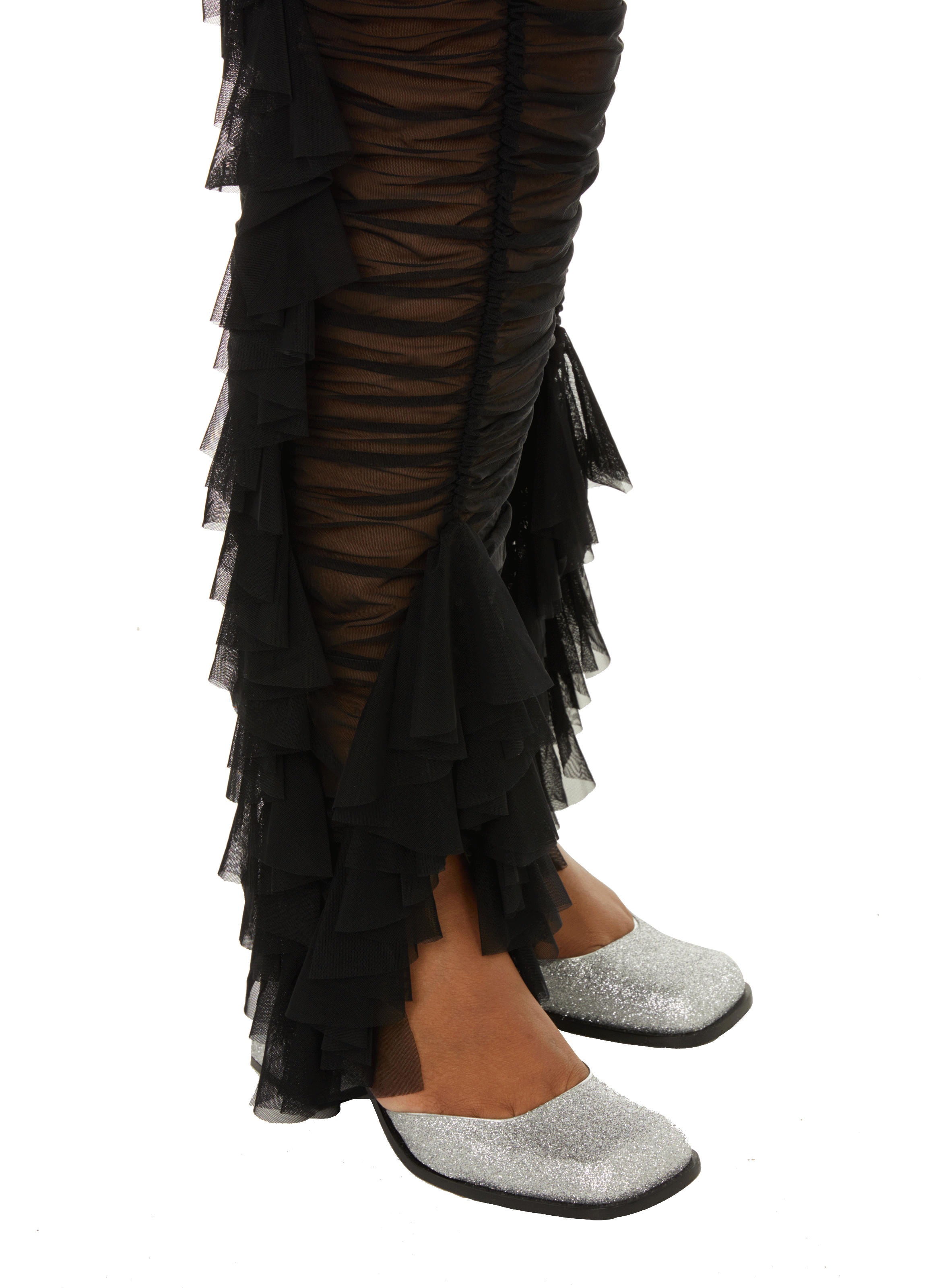 Pantalon à effet ruché ESTER MANAS Noir