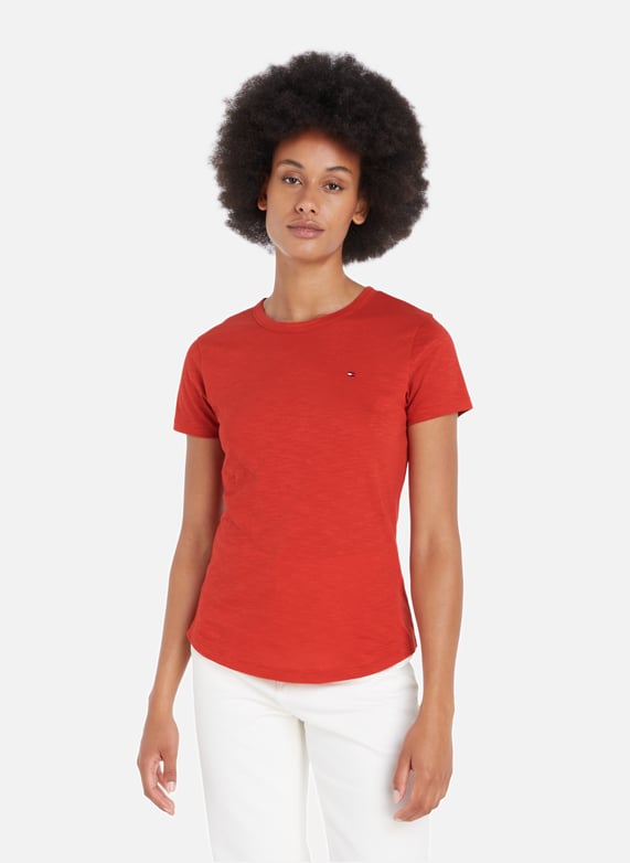 T shirt Raye En Coton Tommy Hilfiger Femme Printemps