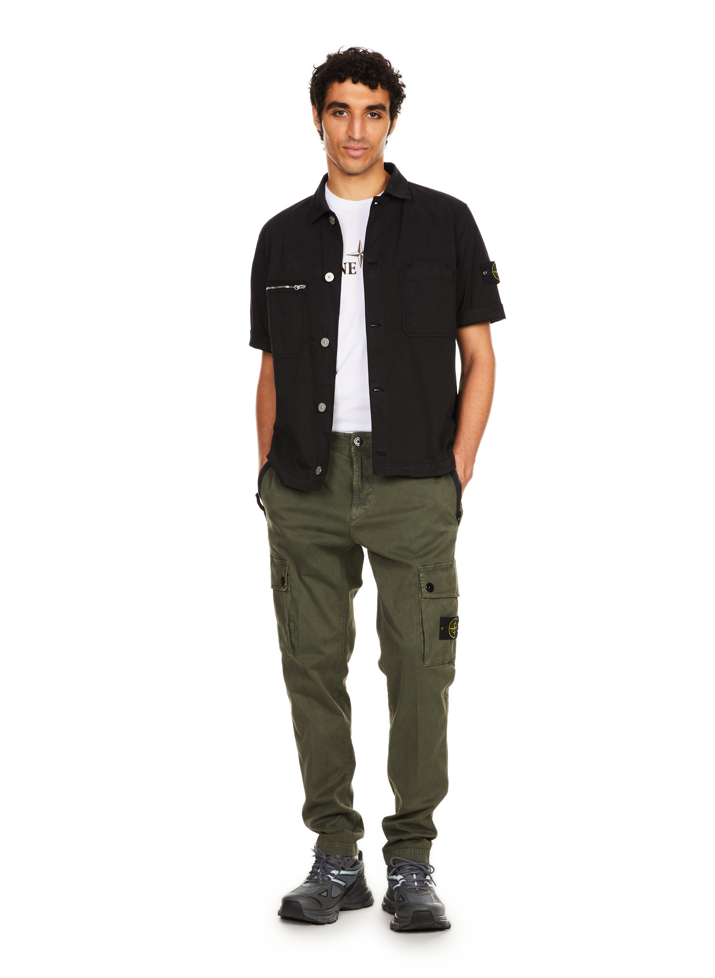 Cotton Cargo Pants STONE ISLAND Green