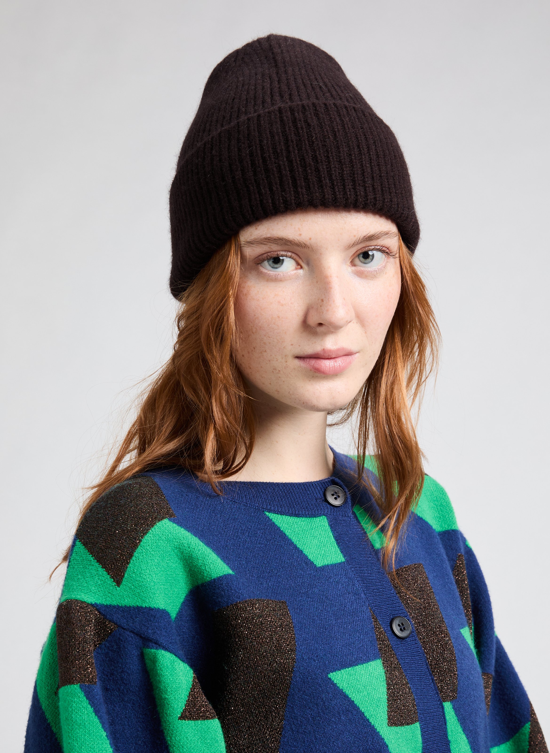 Bonnet Barra en laine MACKIE Marron