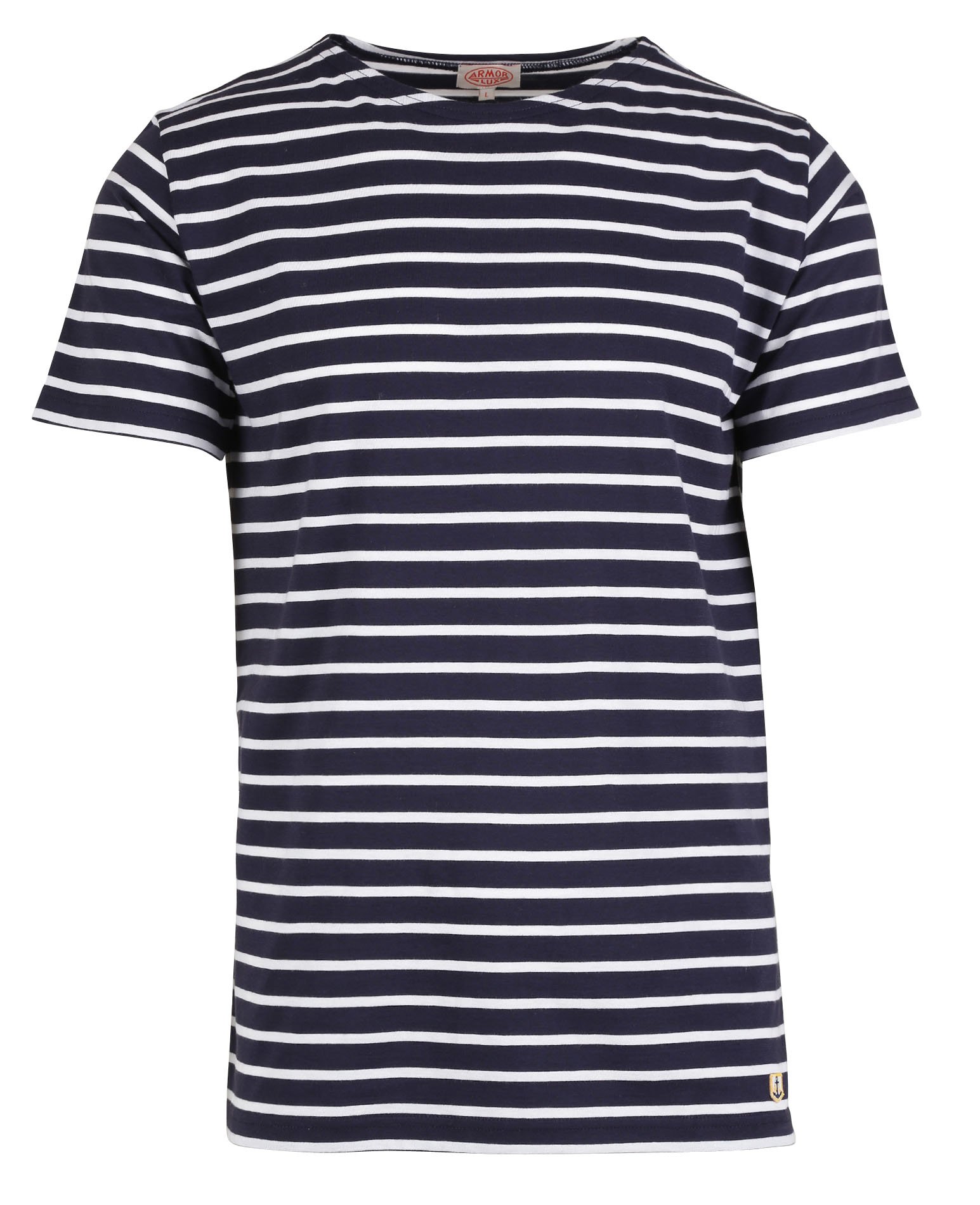 Tee-shirt col rond regular-fit en jersey de coton light ARMOR-LUX Bleu