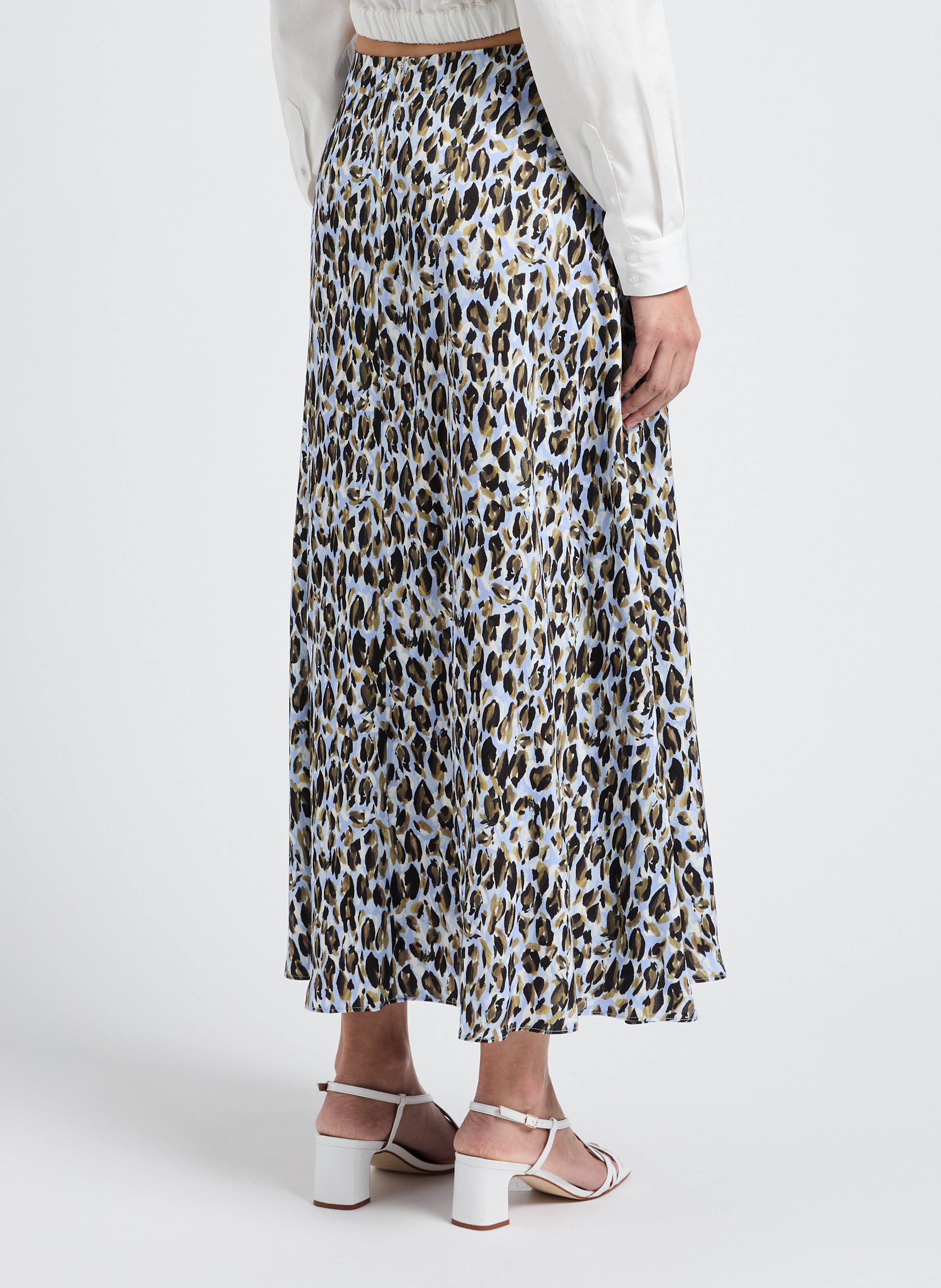 Jupe longue imprimée VERONE Multicolore