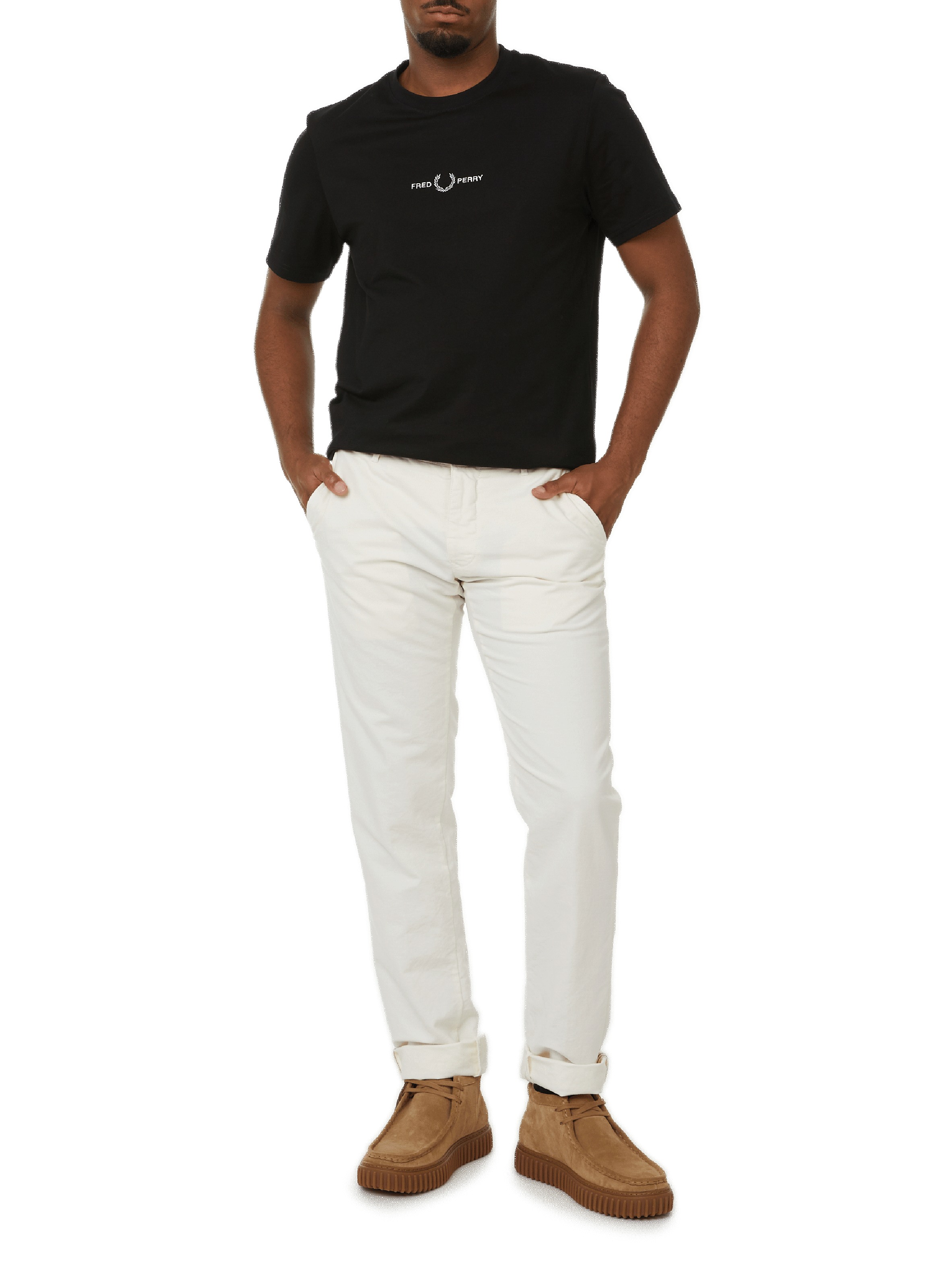 T-shirt en coton FRED PERRY Noir