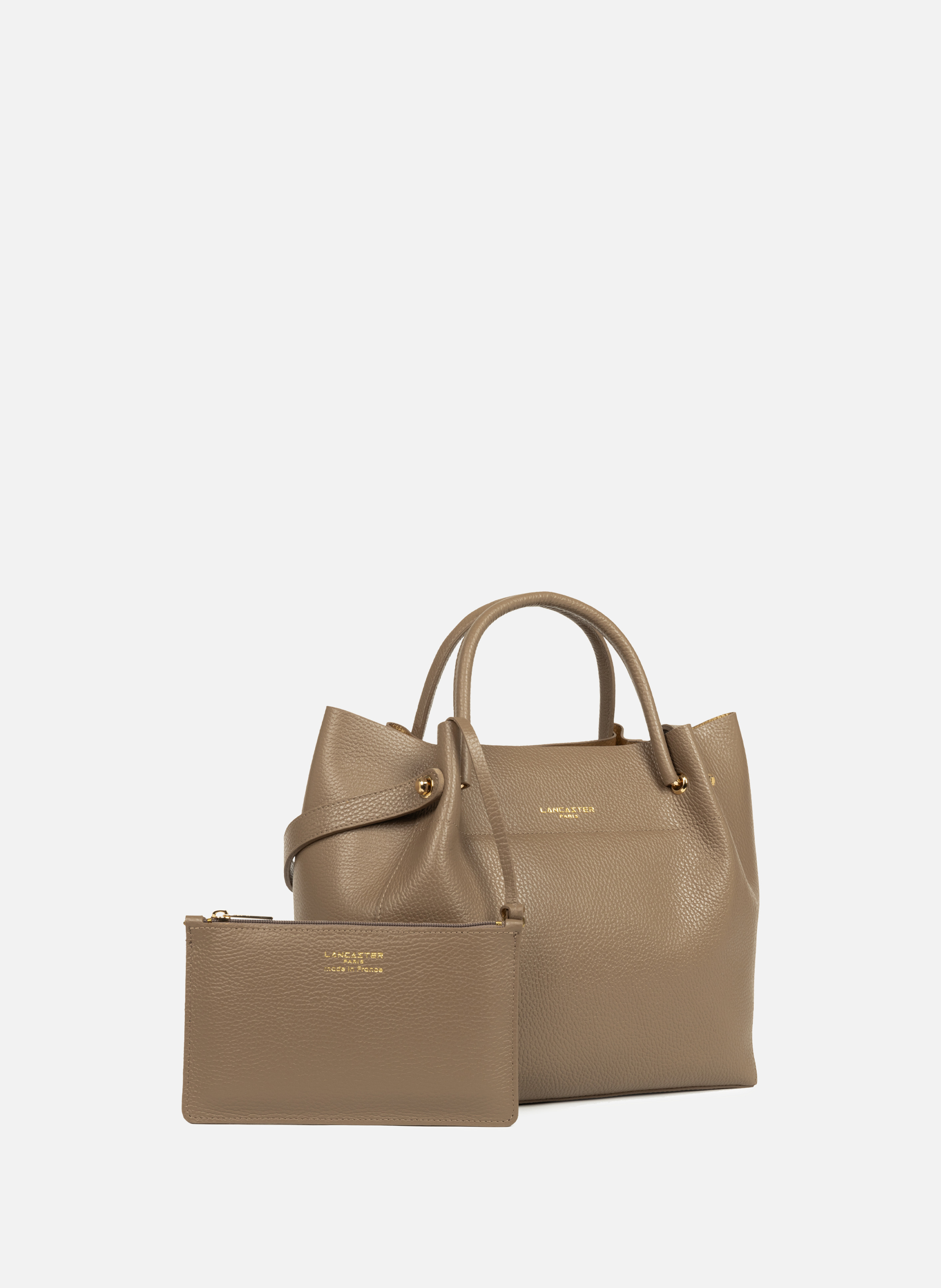 Tote bag - Foulonné Double LANCASTER Brown