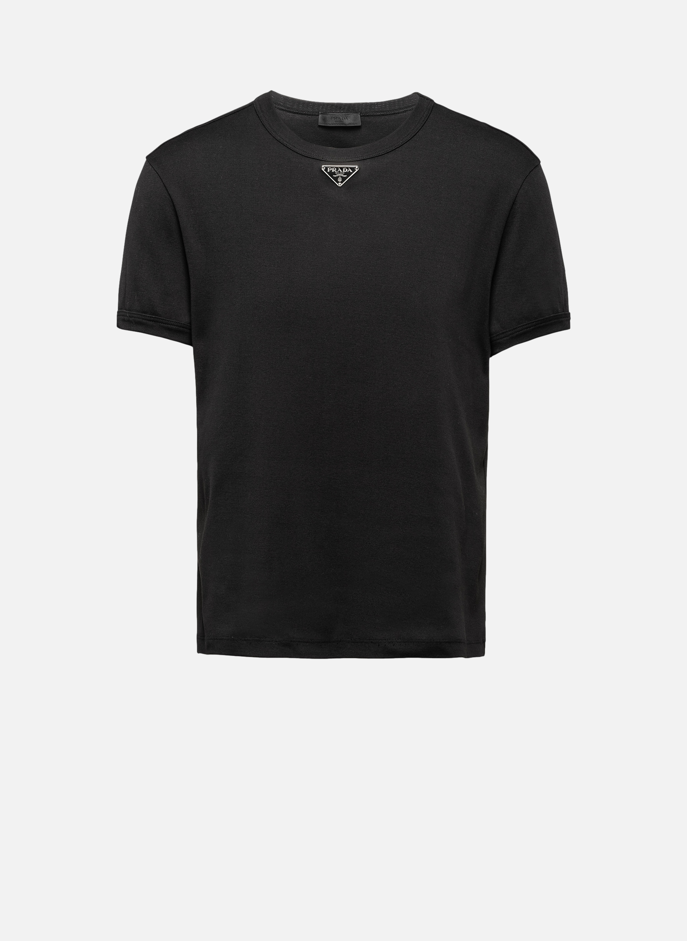 T-shirt en coton PRADA Noir
