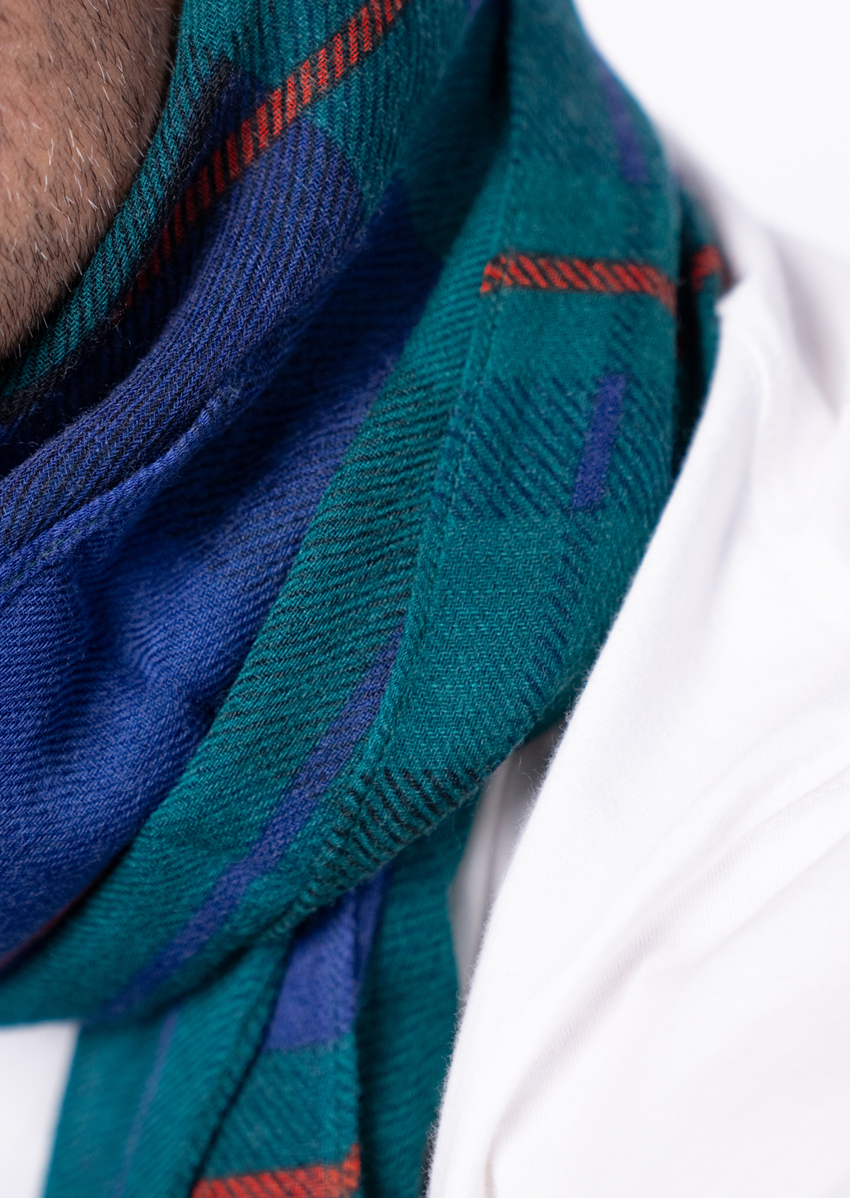 Foulard en laine BILLYBELT Bleu