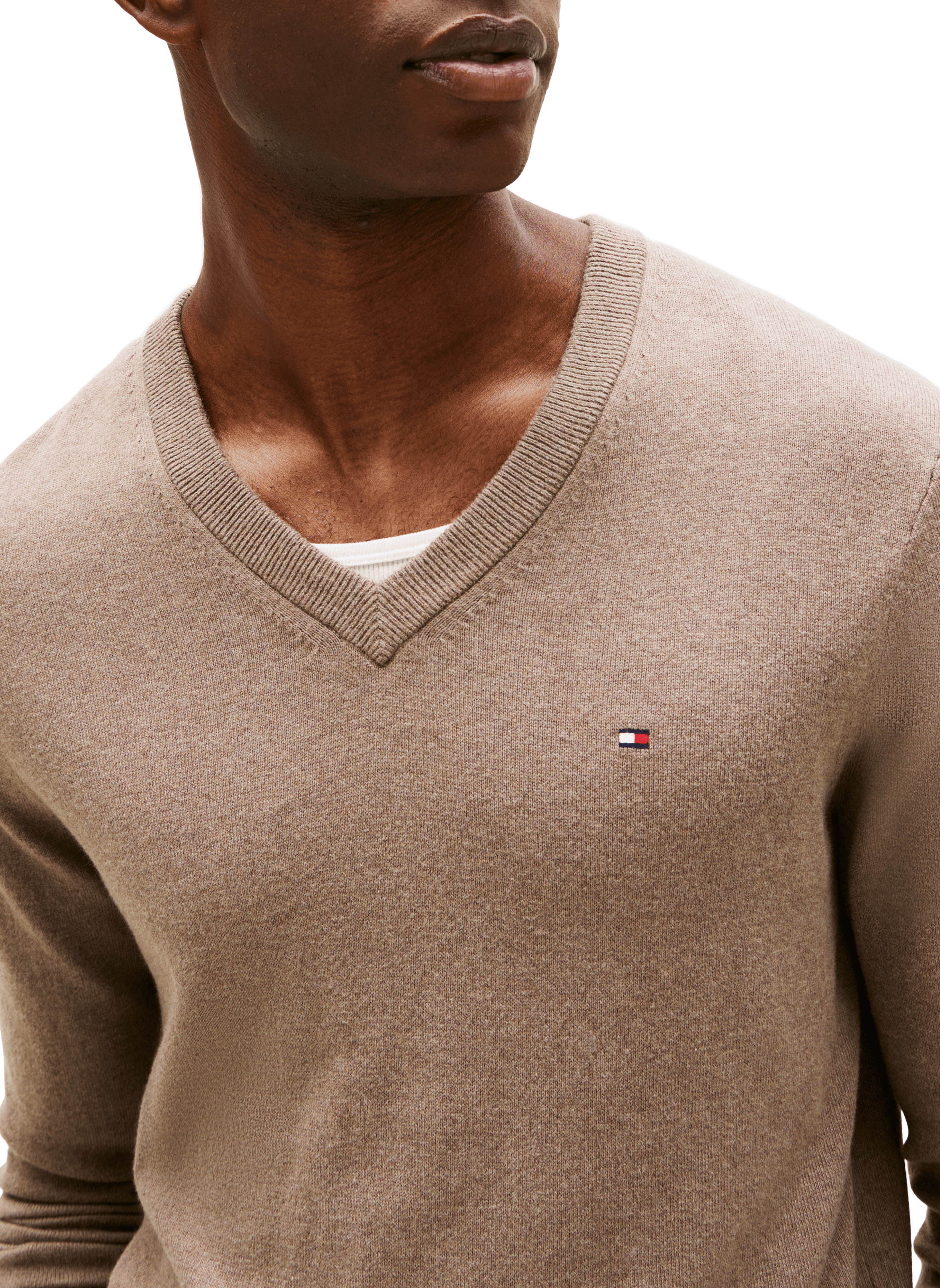 Cotton and cashmere jumper TOMMY HILFIGER Brown