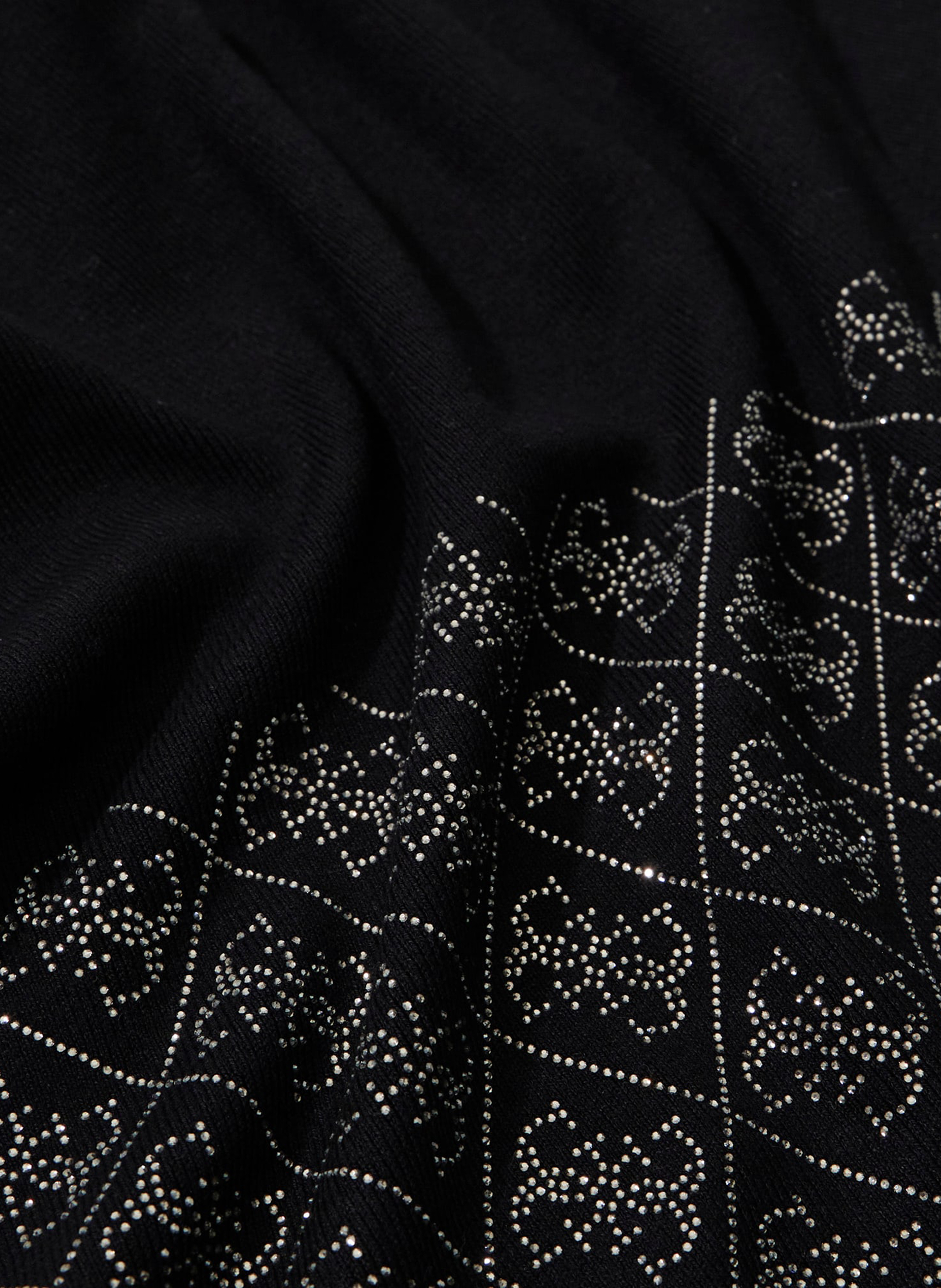 Echarpe logo à strass  GUESS Noir