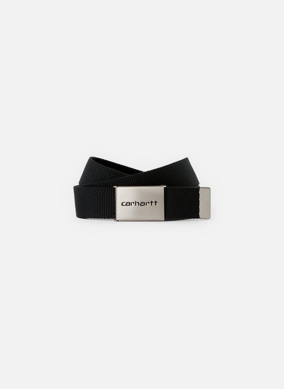 Ceinture tressée à boucle gravée Noir by CARHARTT WIP CARHARTT WIP Ceinture tressée à boucle gravée Noir