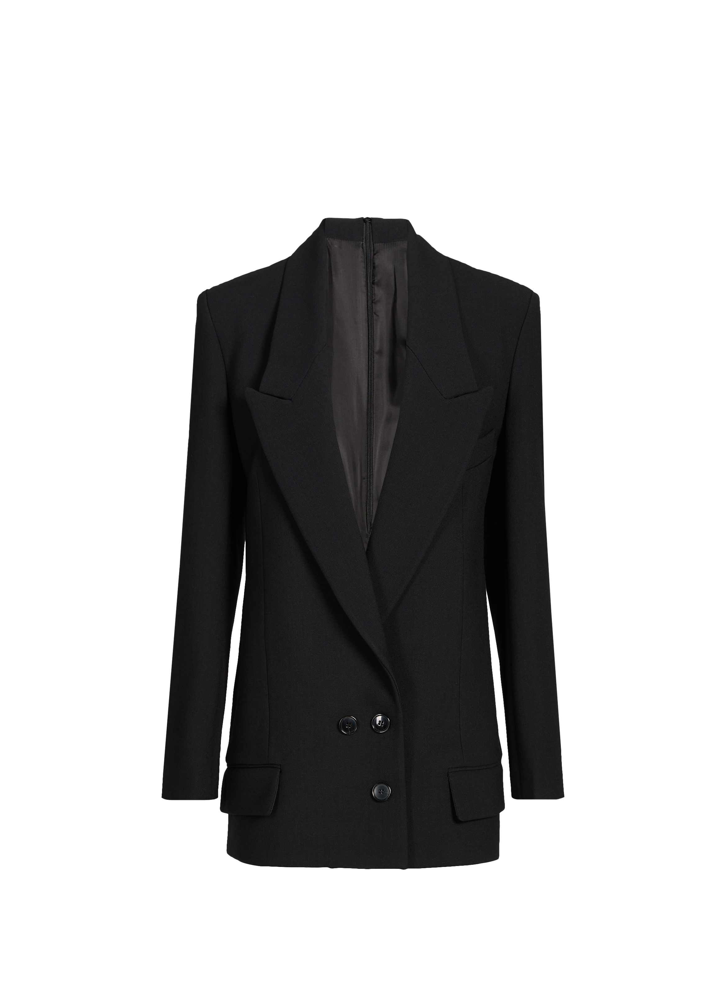 Fitted blazer with a tailored collar VICTORIA BECKHAM Black