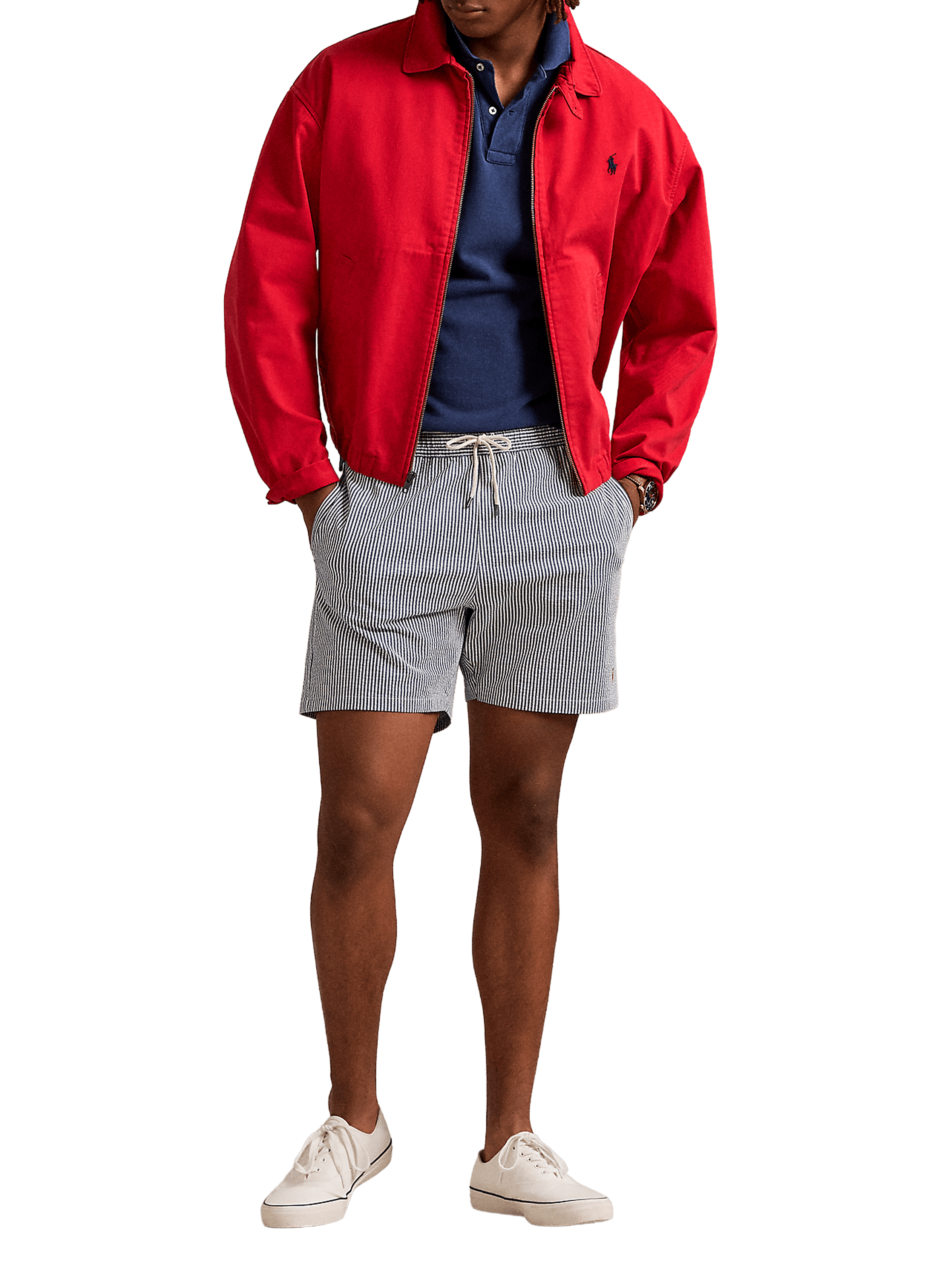 Short de bain rayé POLO RALPH LAUREN Bleu