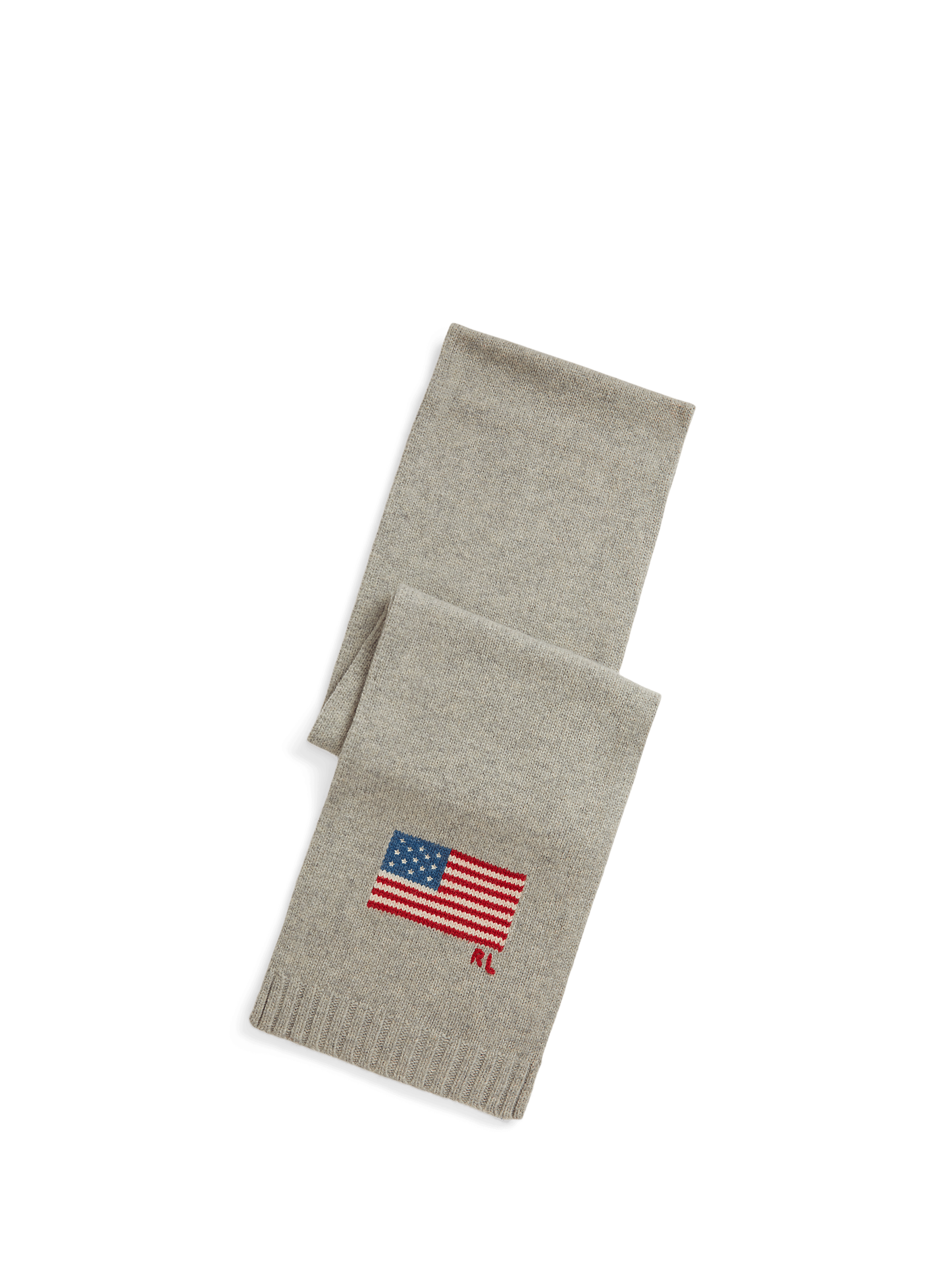 POLO RALPH LAUREN Wool-blend scarf Grey