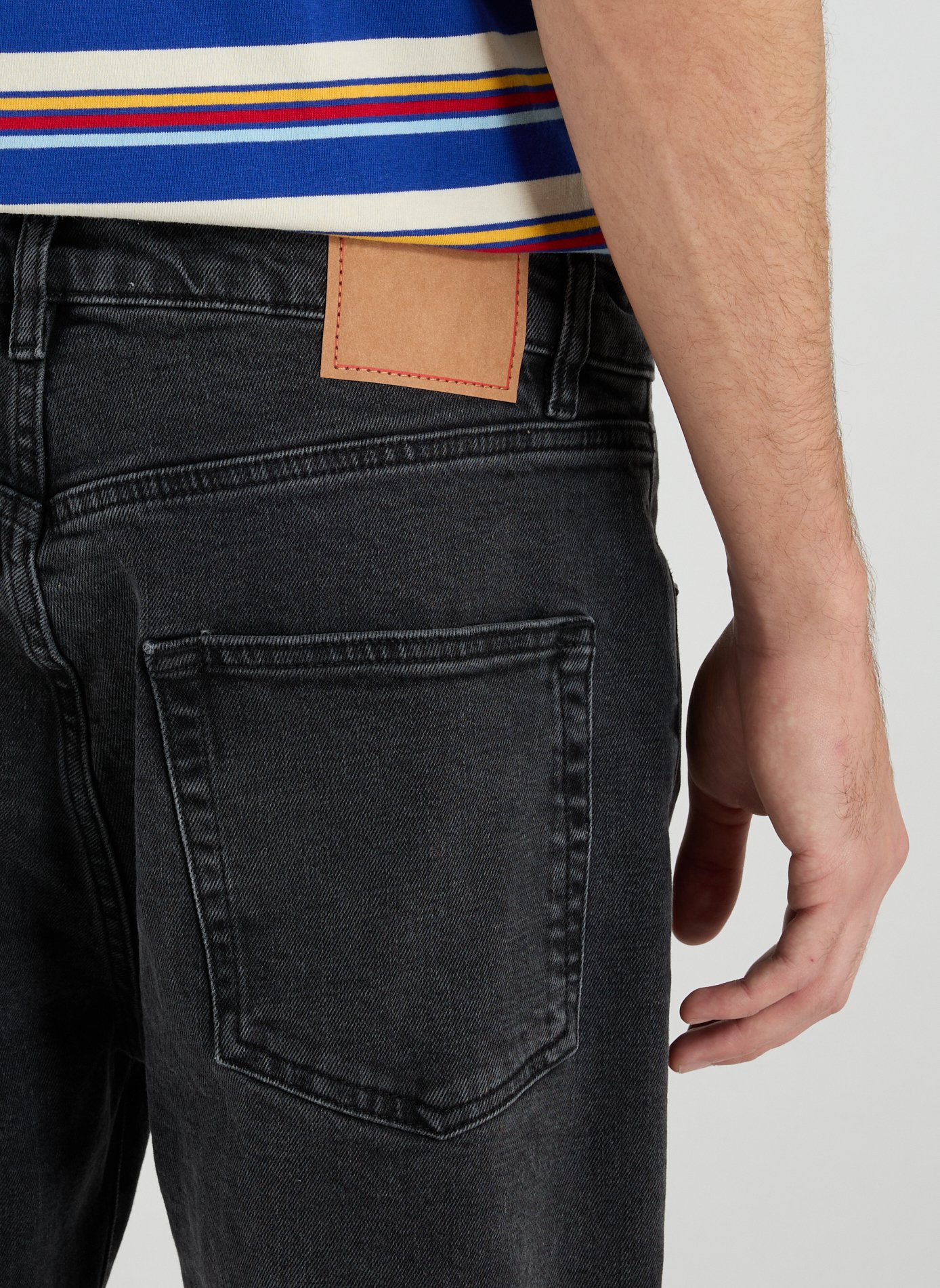 Straight-cut cotton-blend jeans JEANERICA DENIM Black