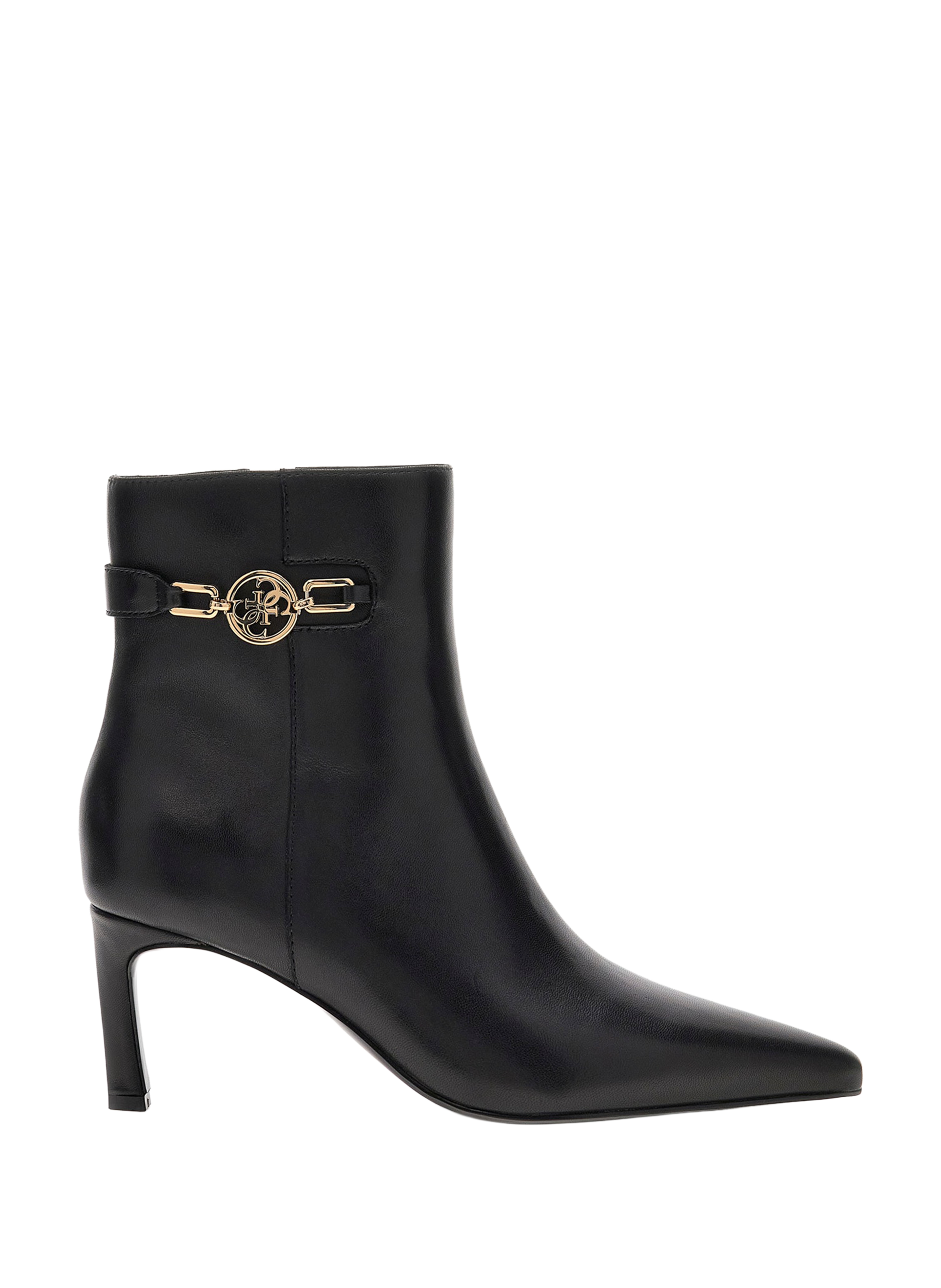 GUESS Bottines Paislie en cuir de mouton Black