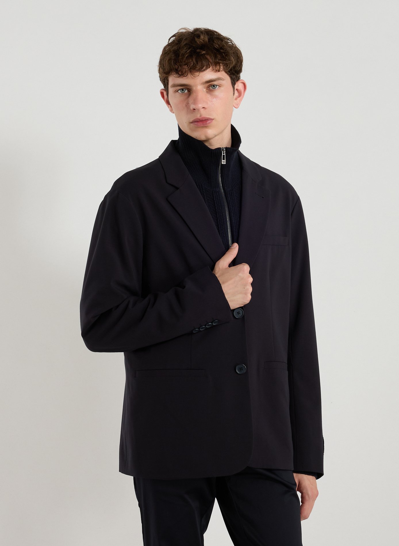ARMANI EXCHANGE Straight blazer Blue
