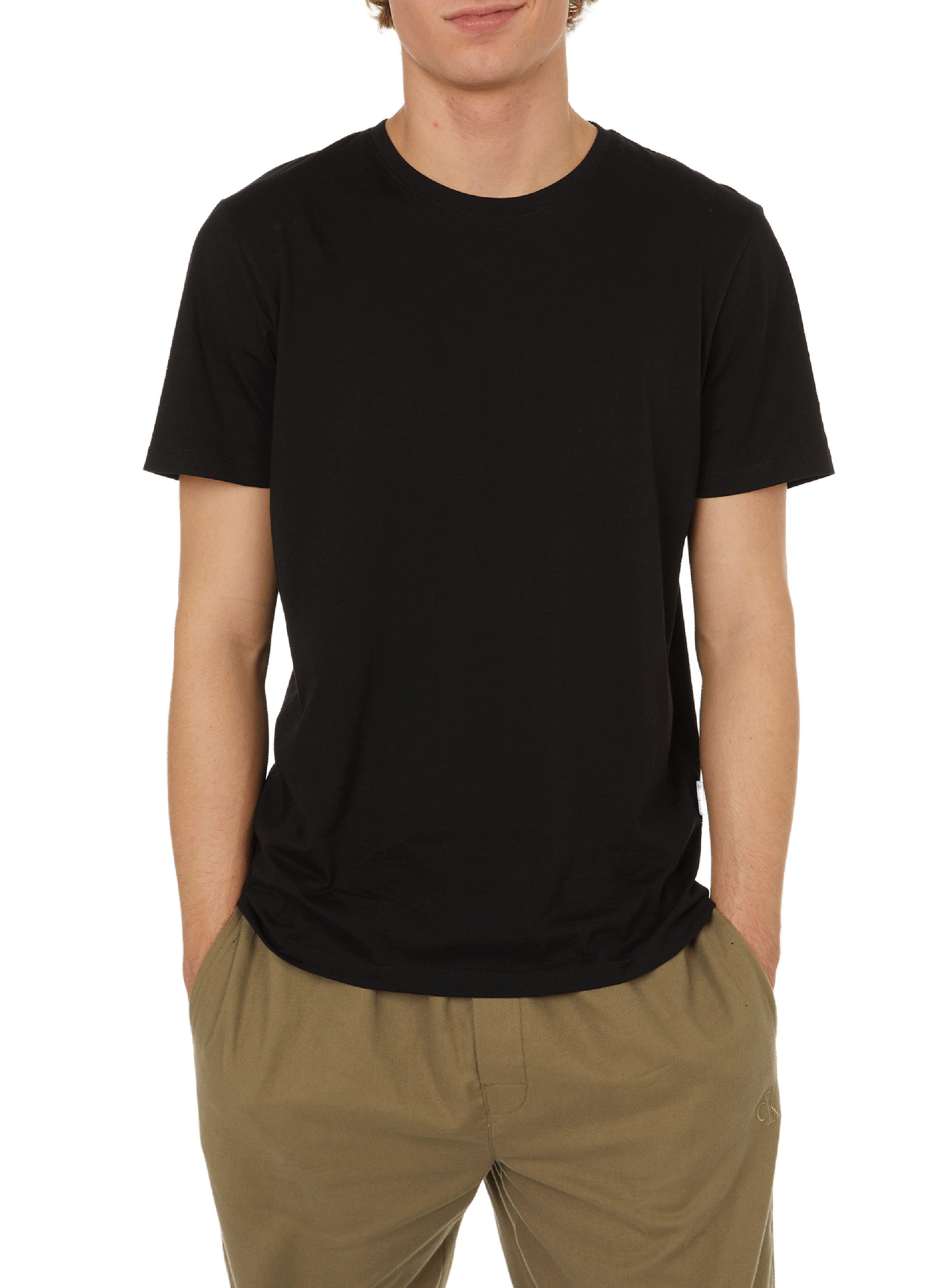 SELECTED T-shirt en coton  Noir