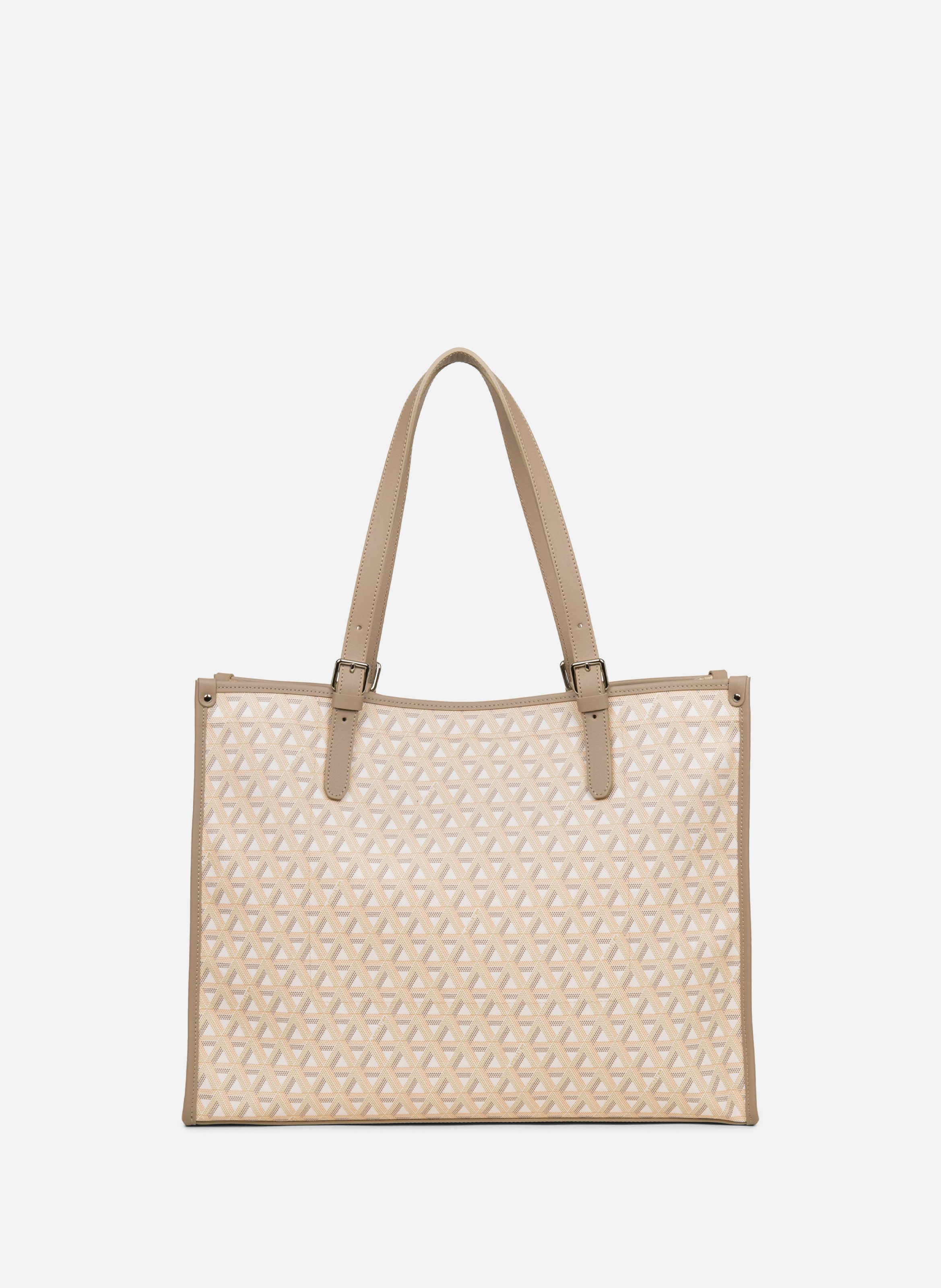 Grand sac cabas épaule - ikon LANCASTER Beige