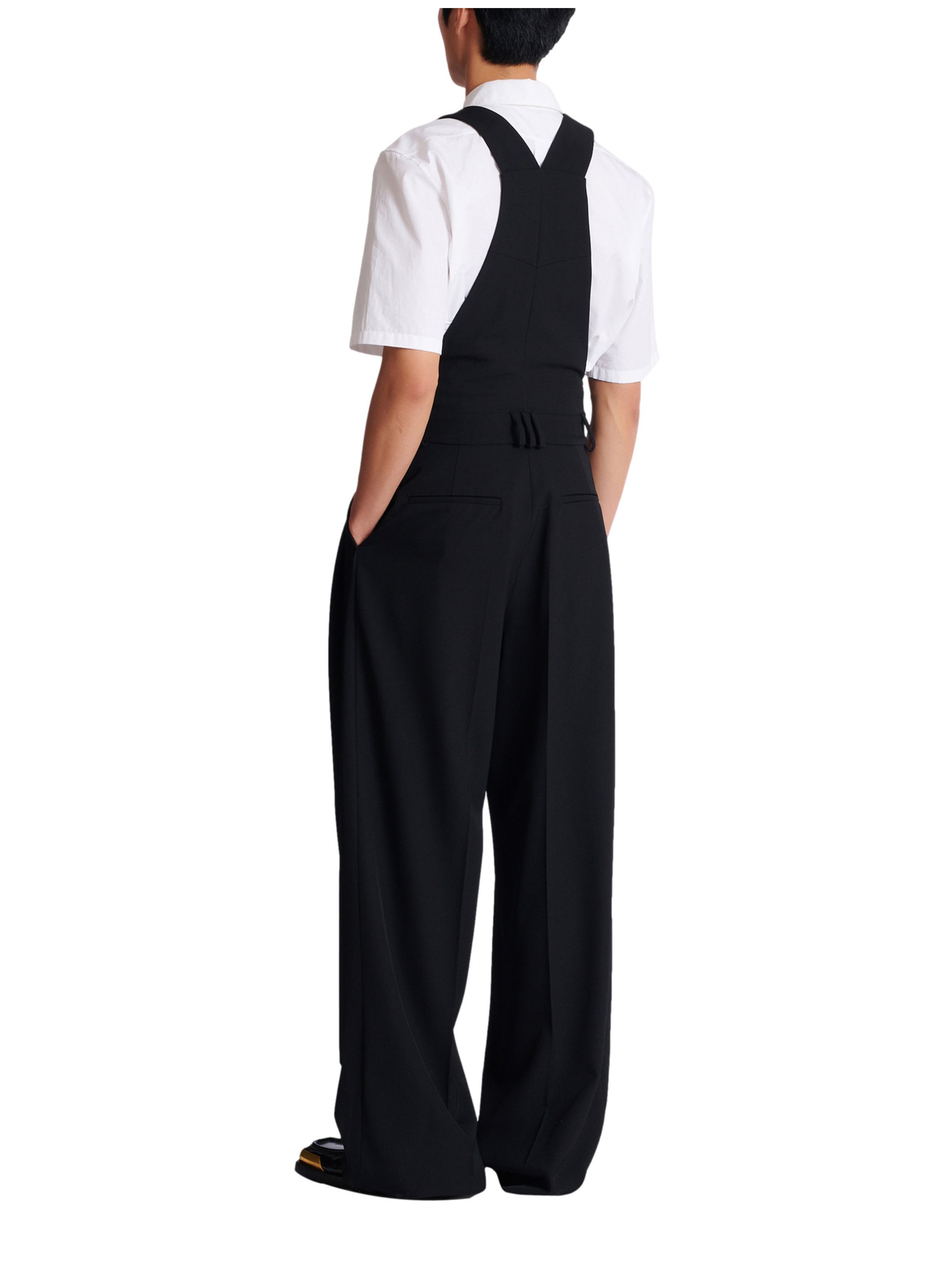 Salopette en laine BALMAIN Noir