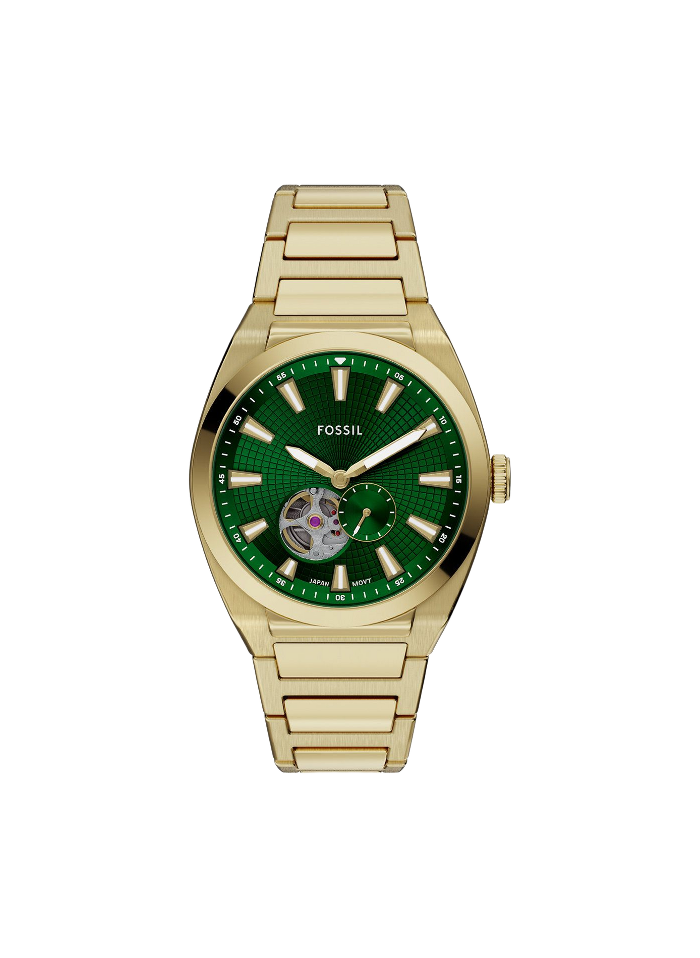 Montre Everett en acier FOSSIL Vert