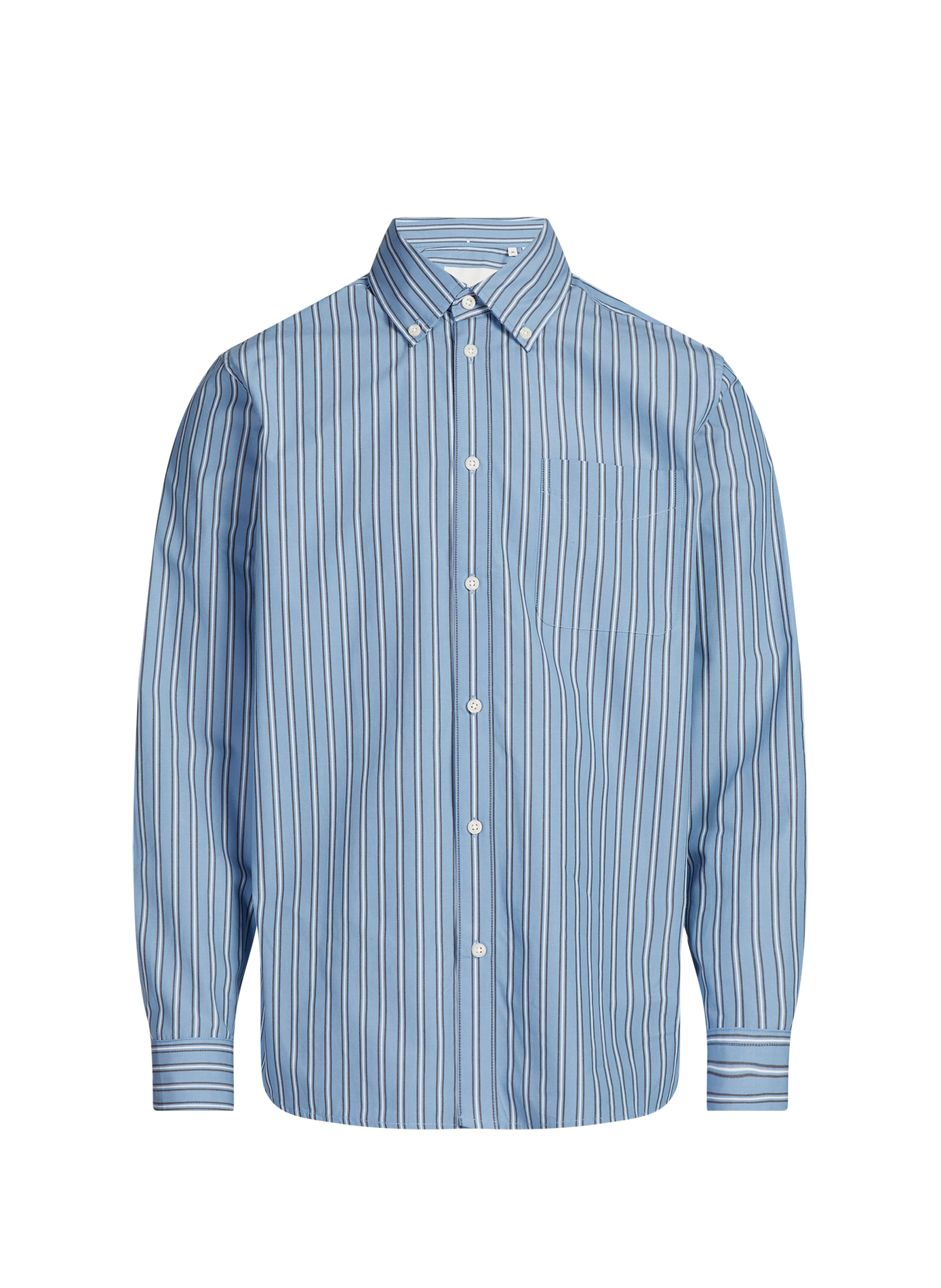 Chemise à rayures en coton LES DEUX Bleu