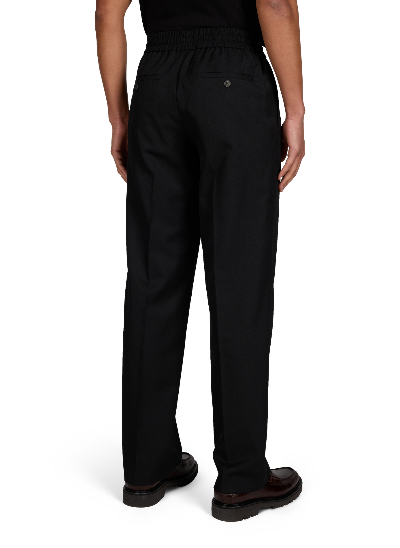 Pantalon droit taille élastique DROLE DE MONSIEUR Noir