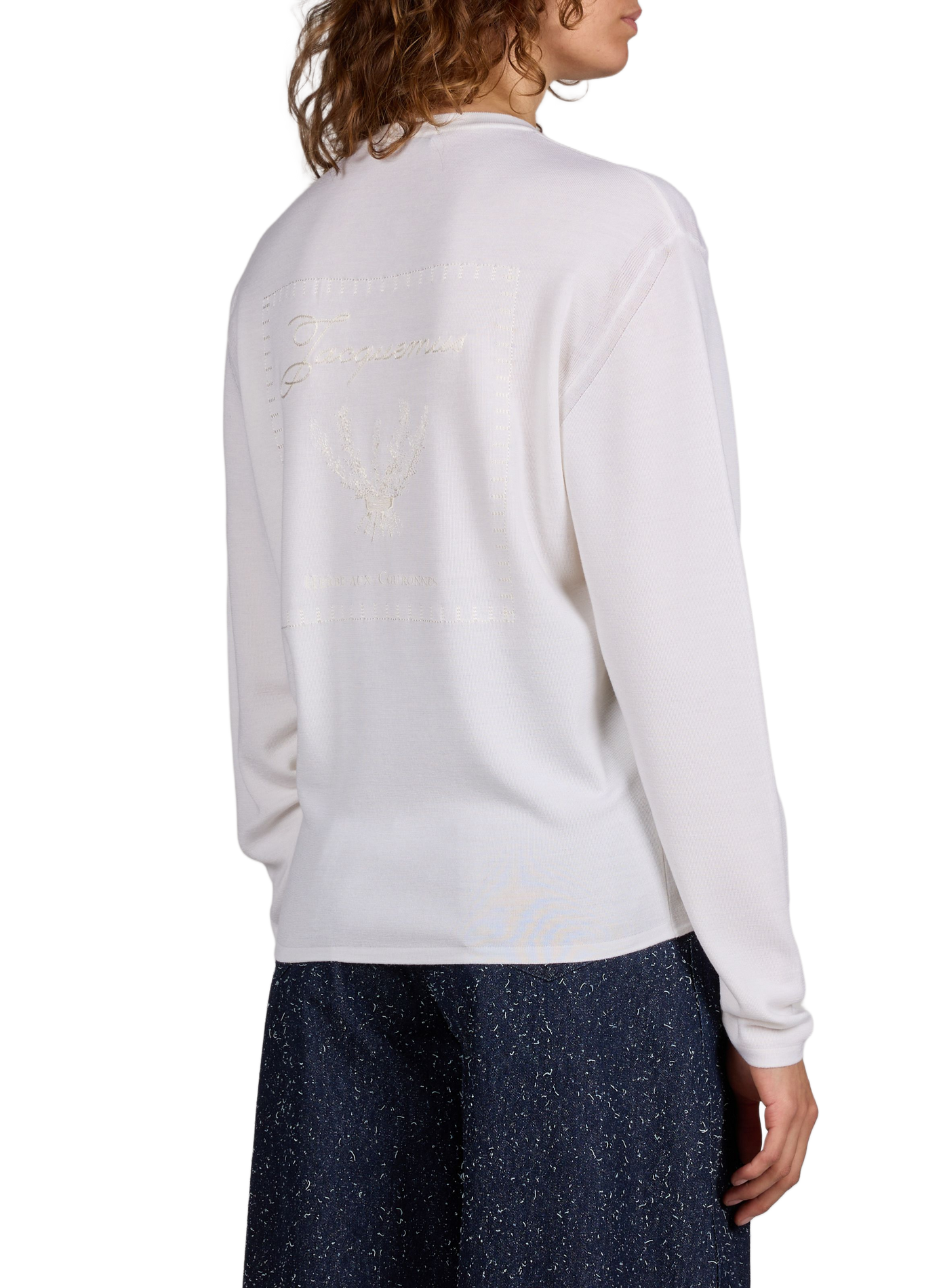 The Rosemary Knit in virgin wool and silk JACQUEMUS White